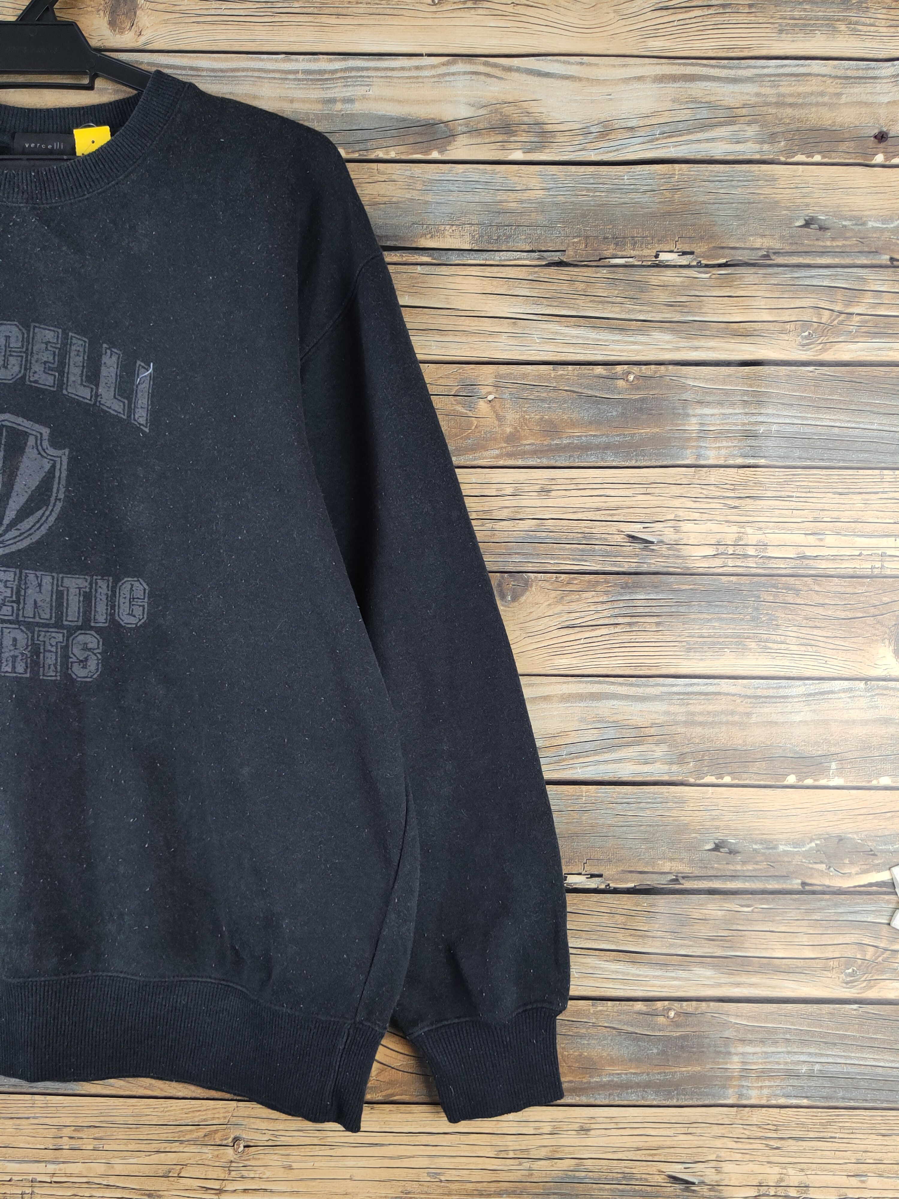 Japanese Brand DL Vercelli Black Sweatshirts #2473 Size US L / EU 52-54 / 3 - 6 Thumbnail