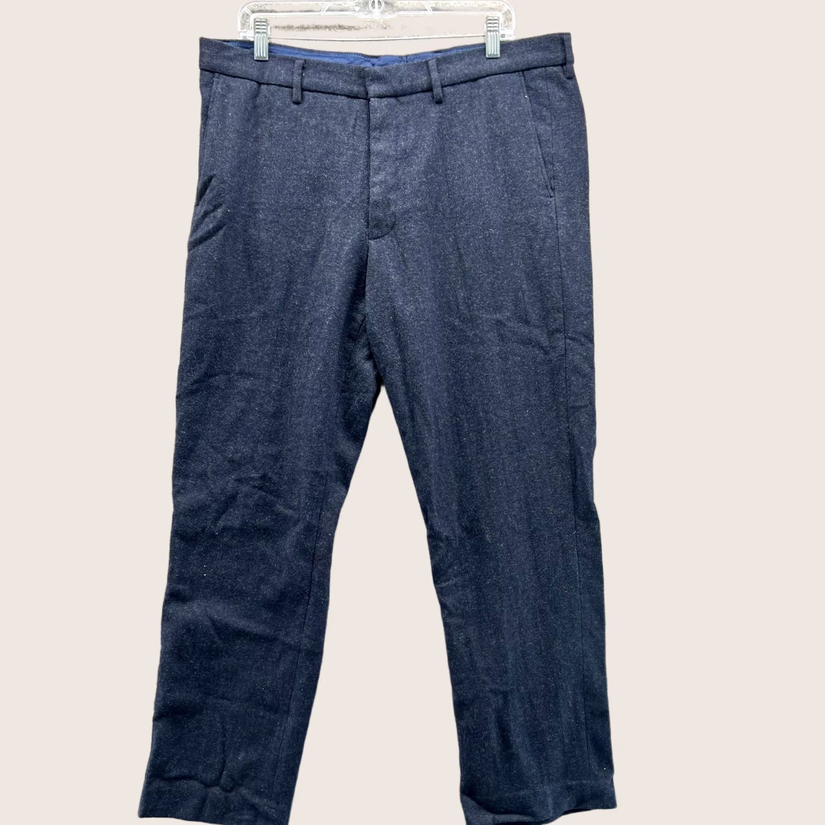 J.Crew J.Crew Dress Pants Men 36x32 Navy Blue Wool Blend Slim Fit Classic Trousers Dress Pants Slim Navy Blue Wool Men 36x32 Mens Pants 36 Inseam 32in Size US 36 / EU 52 - 1 Thumbnail