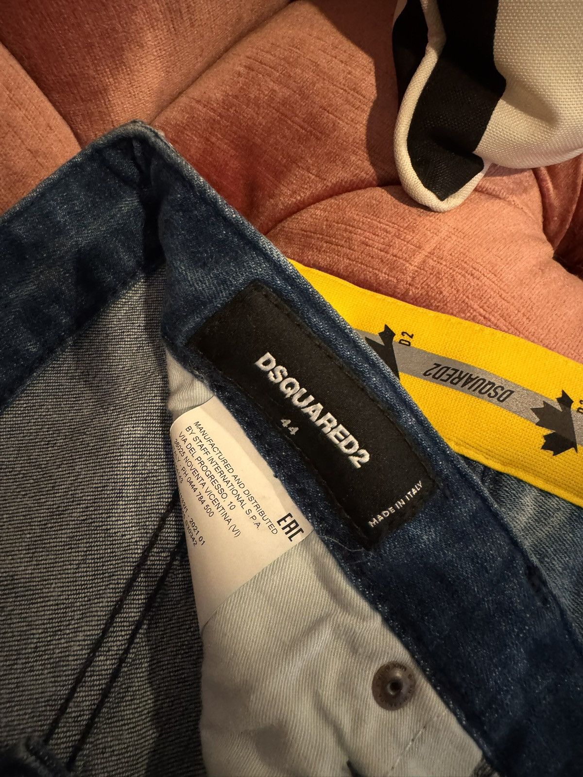 Dsquared2 dsquared2 denim jeans with yellow side tape Size US 28 / EU 44 - 5 Thumbnail