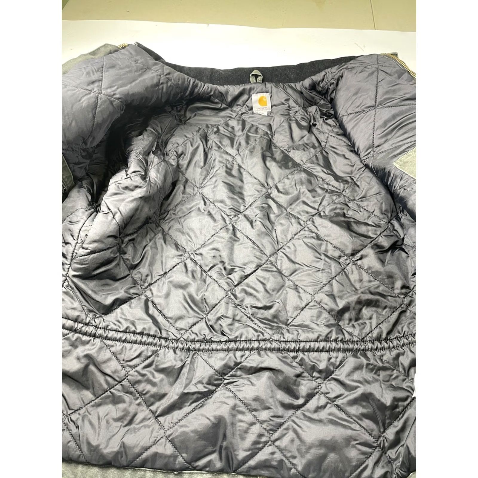 Carhartt VINTAGE Carhartt Jacket Green Canvas Arctic C26 Quilt Mens 2XL Y2K Work Size US XXL / EU 58 / 5 - 3 Thumbnail
