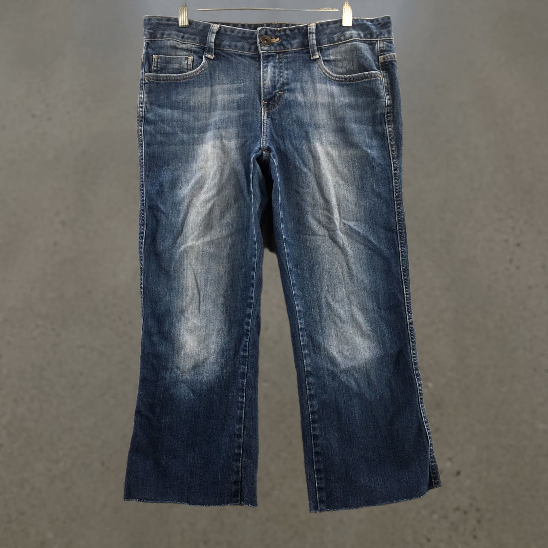Calvin Klein Calvin Klein Jeans Boots Bootcut Womens Blue Denim Mid Rise Regular 34x25 5-Pocket Classic Denim Cotton Blend Vintage No Size 24" / US 00 / IT 34 - 1 Thumbnail