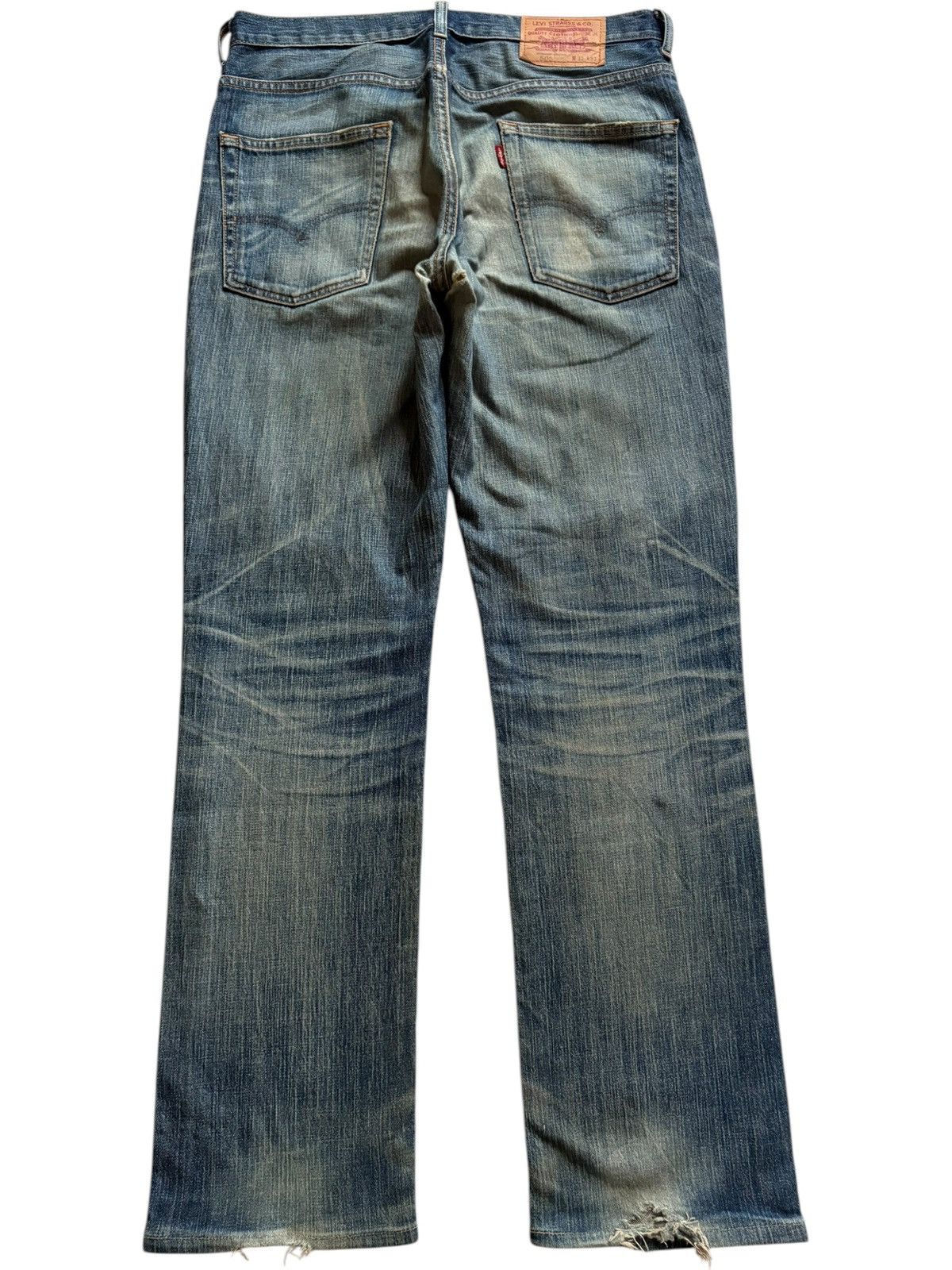 Levi's Vintage 90s Levis 505 Mud Wash Distressed Loose Jeans Size US 34 / EU 50 - 2 Thumbnail