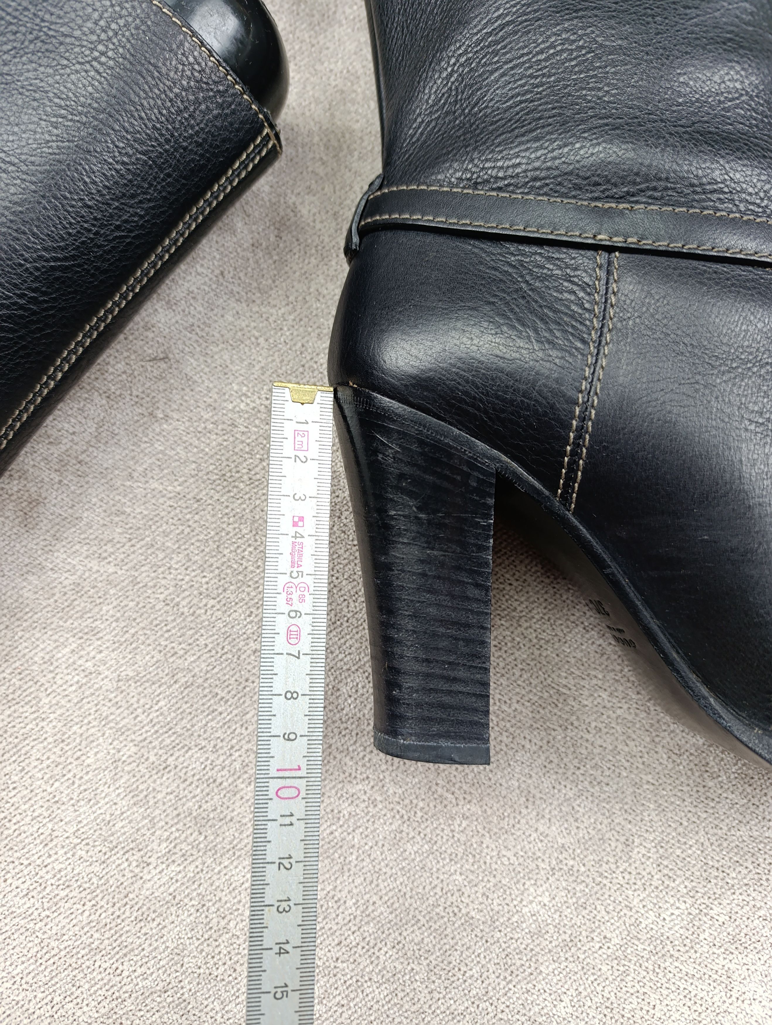 Gucci GUCCI BLACK GG INTERLOCK LOGO LEATHER BOOTS Size US 7 / IT 37 - 17 Thumbnail