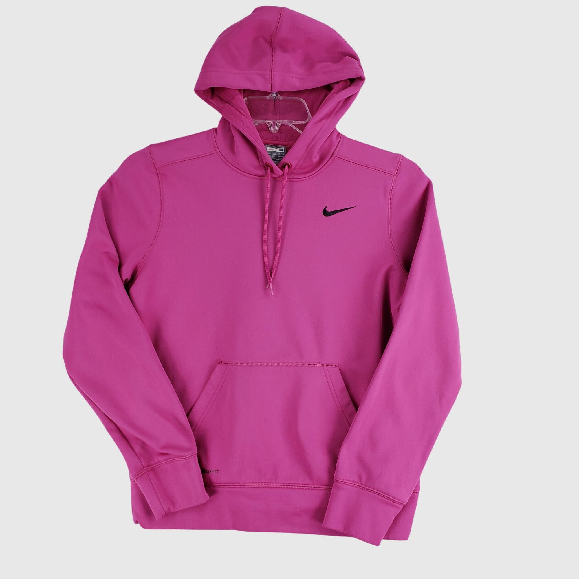 Nike Vintage NikeFit Womens Pink Pullover Hoodie With Kangaroo Po Size M / US 6-8 / IT 42-44 - 1 Thumbnail