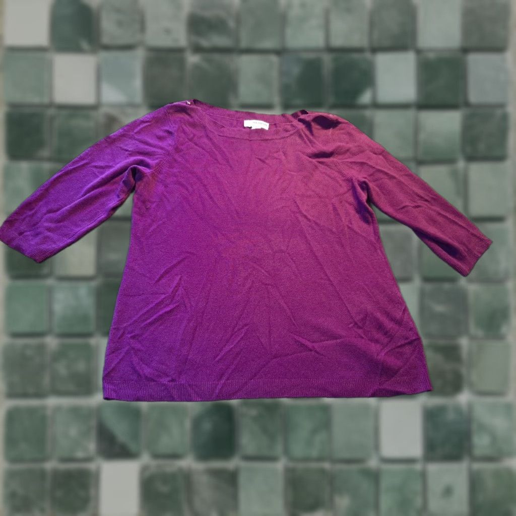 Vintage Sag Harbor Women's Long Sleeve Sweater Purple 1X Size XL / US 12-14 / IT 48-50 - 1 Thumbnail