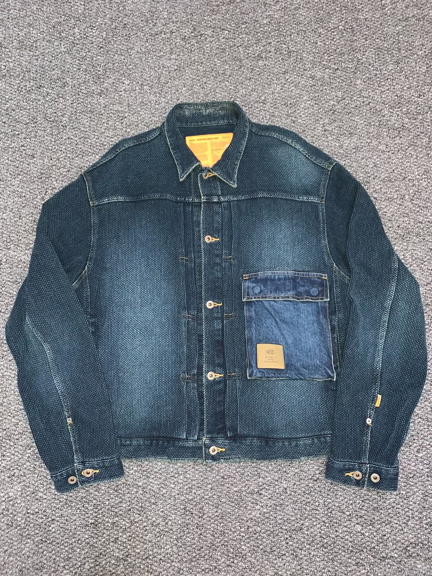 Madness MADNESS Sashiko Denim Jacket Size US M / EU 48-50 / 2 - 1 Thumbnail