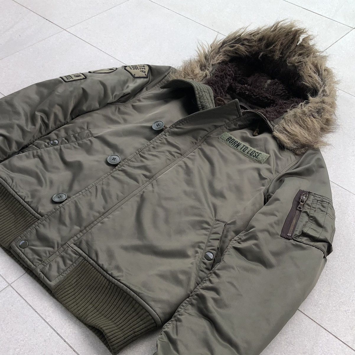 Hysteric Glamour Hysteric Glamour N-2BMilitary Flight Jacket Fur Hoded Jacket Size US M / EU 48-50 / 2 - 14 Thumbnail