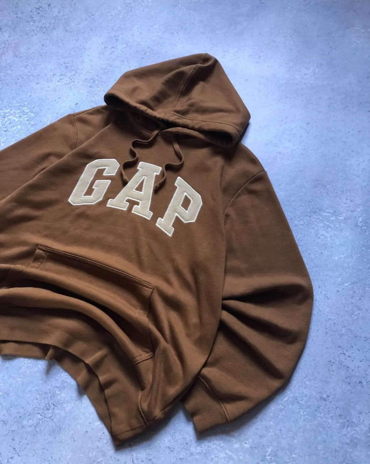 Gap Rare Vintage GAP Hooded Sweatshirt Brown Men’s Size M Size US M / EU 48-50 / 2 - 4 Thumbnail