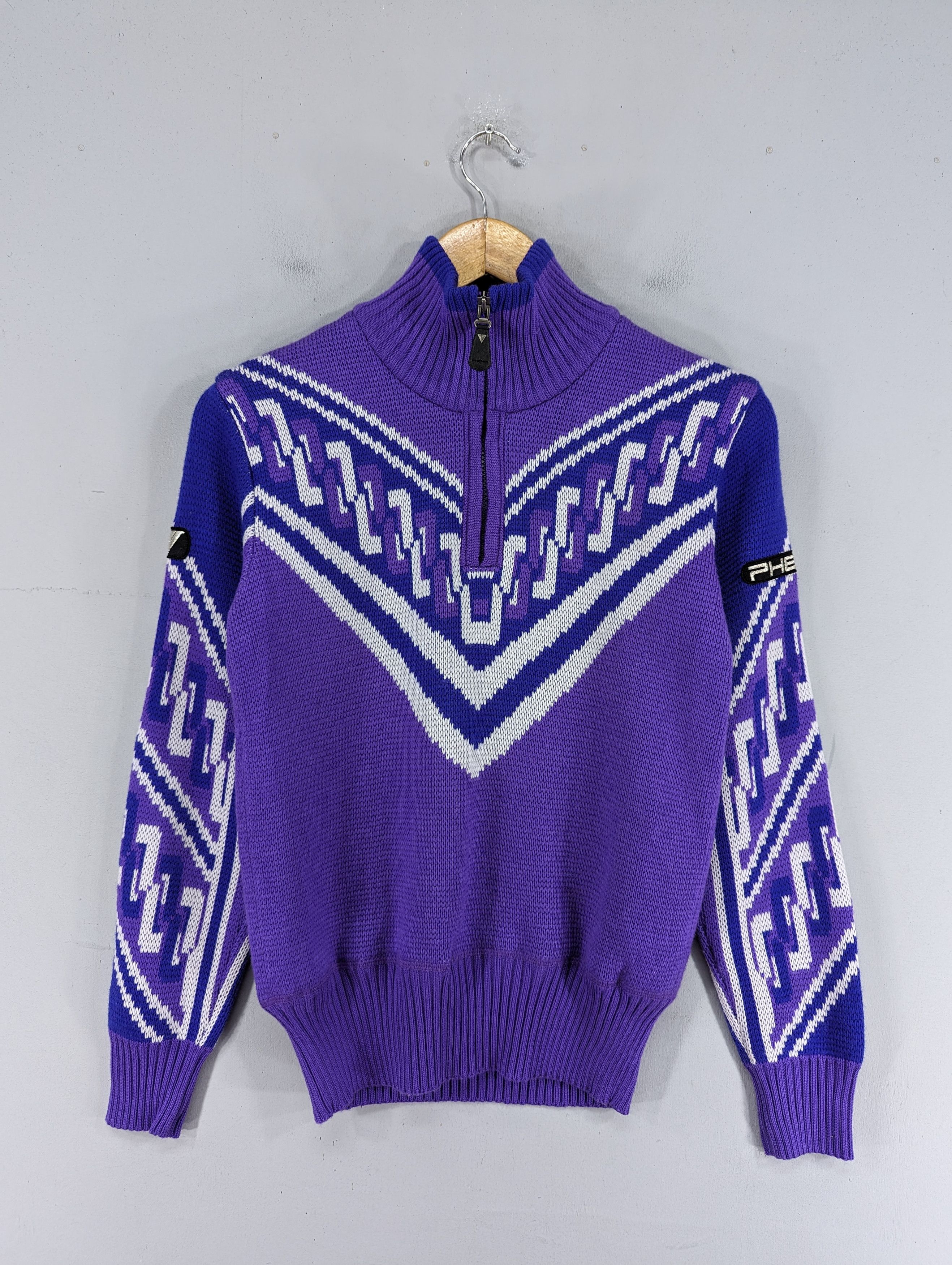 image of 90's Phenix Competition Cable Knit Halfzip Sweater, Men's (Size Small)