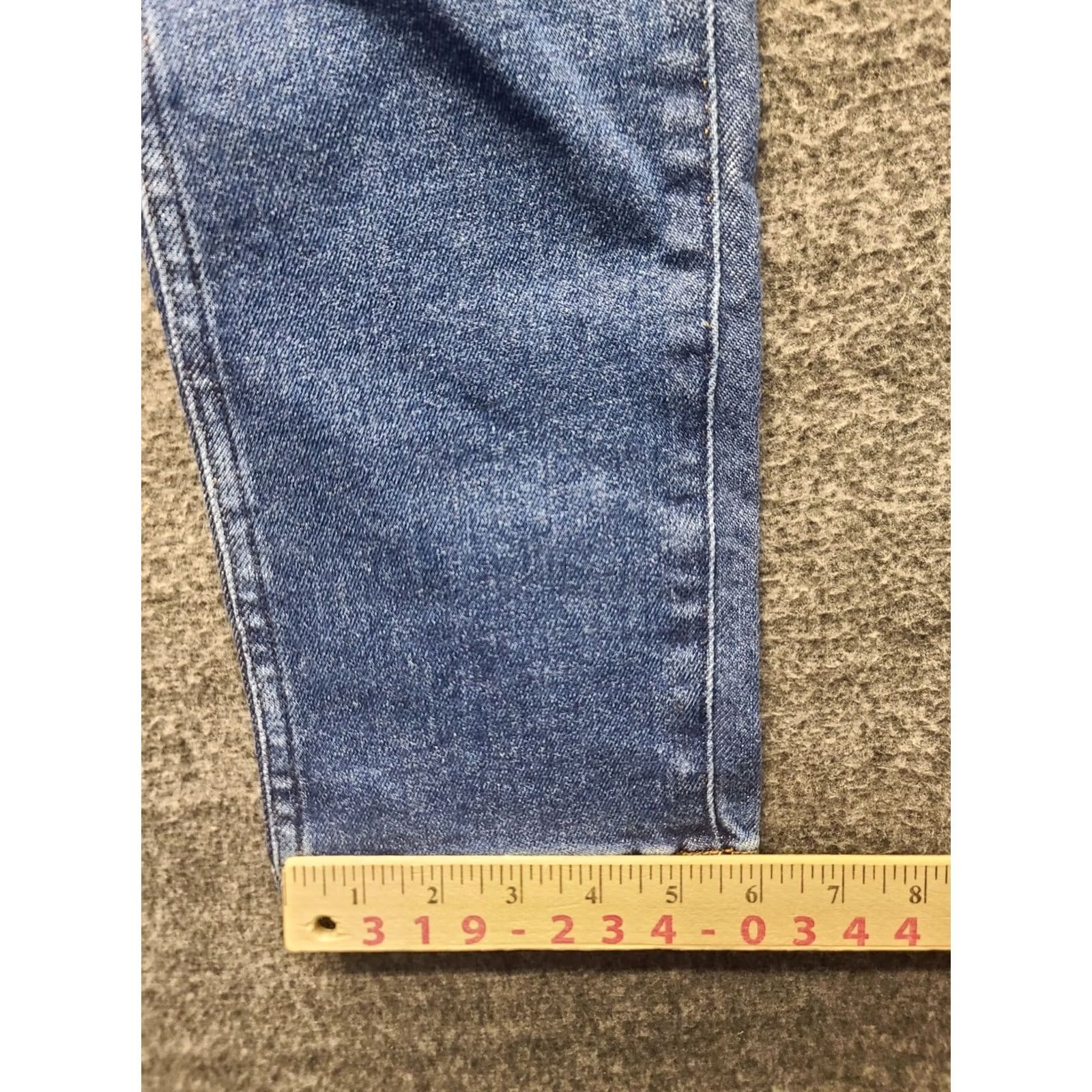 Madewell Madewell Jeans Womens 25x29 Stovepipe Slim Fit Straight Leg High Rise Distressed Blue Denim Size 42" / US 20 - 7 Thumbnail
