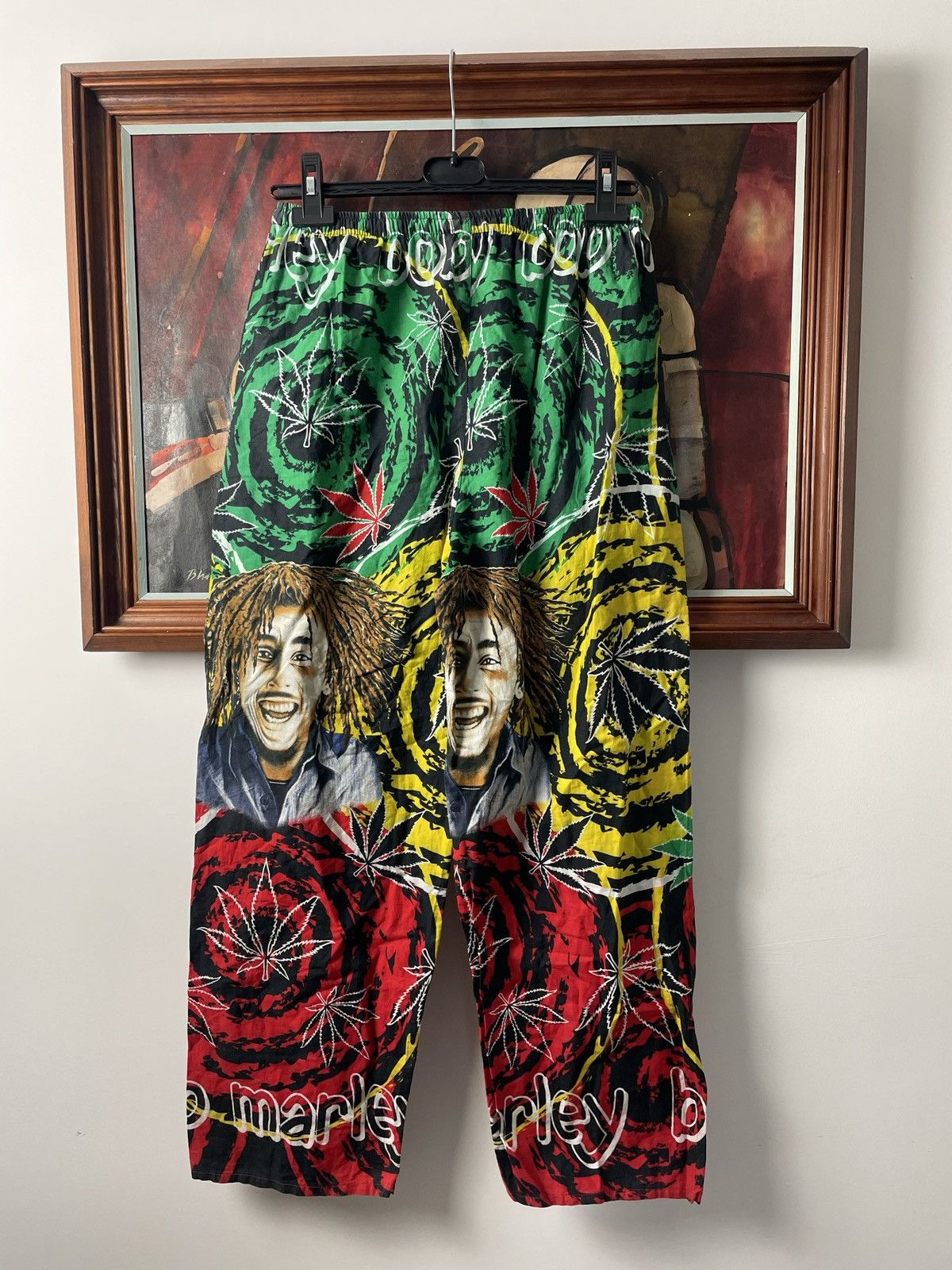 Bob Marley Vintage Bob Marley Light Pant Jamaica Rasta Style Ganja Skun Size US 32 / EU 48 - 2 Thumbnail