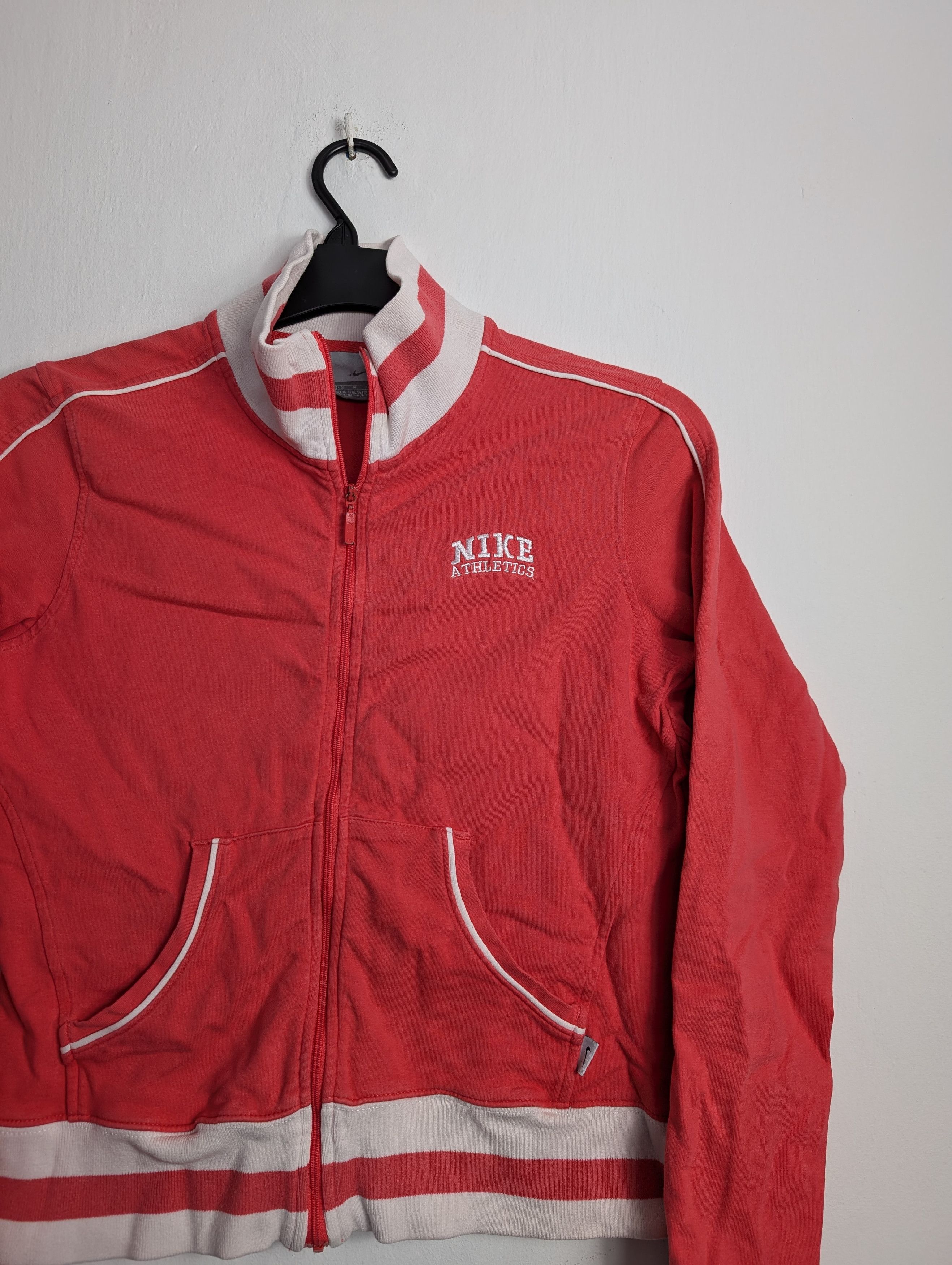 Nike × Vintage Y2K Nike Athletics Pink Coral Track Jacket - Women's Size XS / US 0-2 / IT 36-38 - 2 Thumbnail