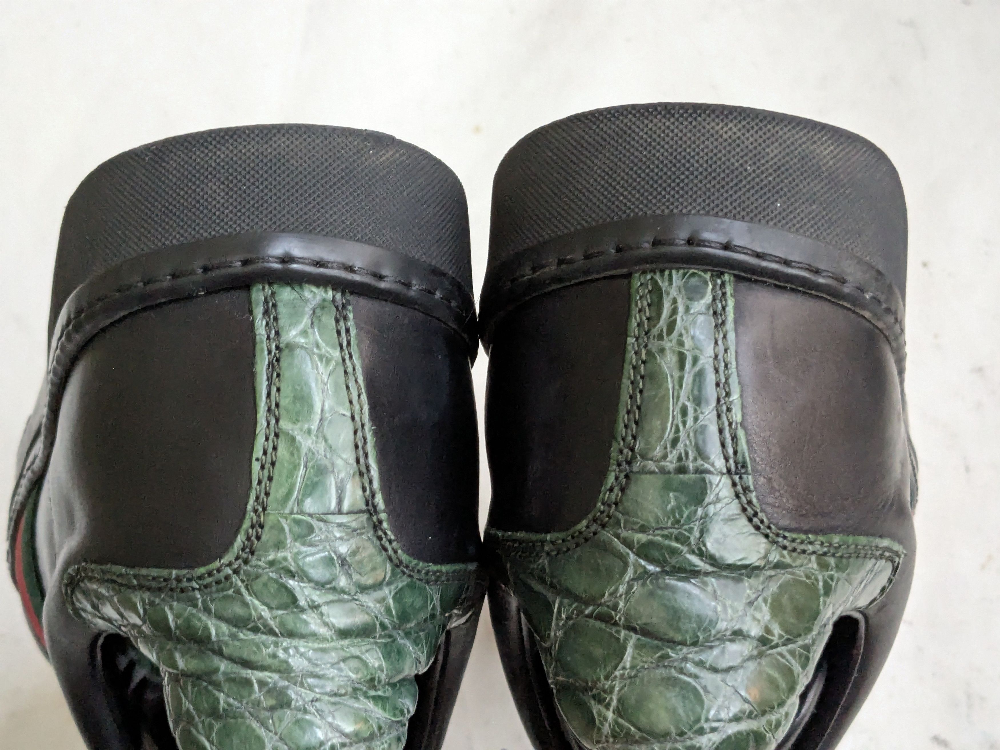 Gucci Gucci Ace Sneakers 9 Black Leather Low Tops Size US 9 / EU 42 - 15 Thumbnail