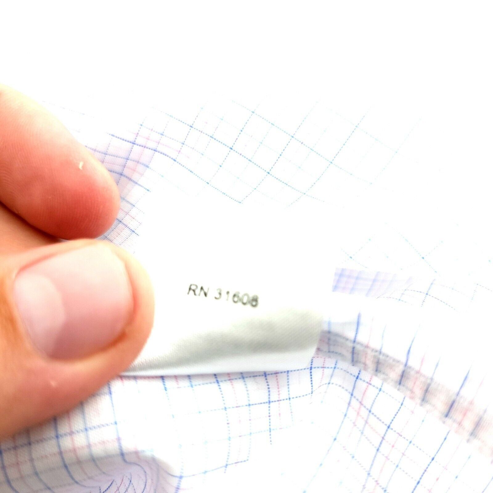 Jos. A. Bank DAMAGED Jos A Bank Traveler 20 35 White Blue Pink Check Pock Size US XXL / EU 58 / 5 - 9 Thumbnail