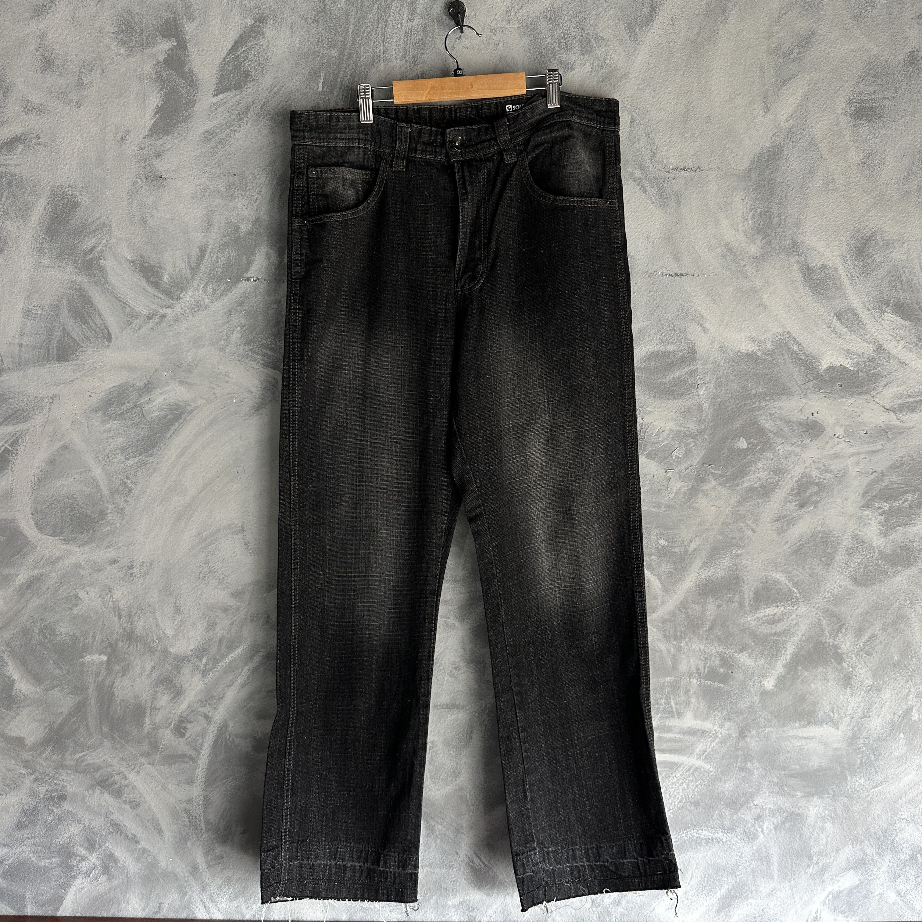 Southpole Vtg Southpole Jeans Mens Black Denim Pants Y2K Baggy Relaxed Size US 34 / EU 50 - 1 Thumbnail