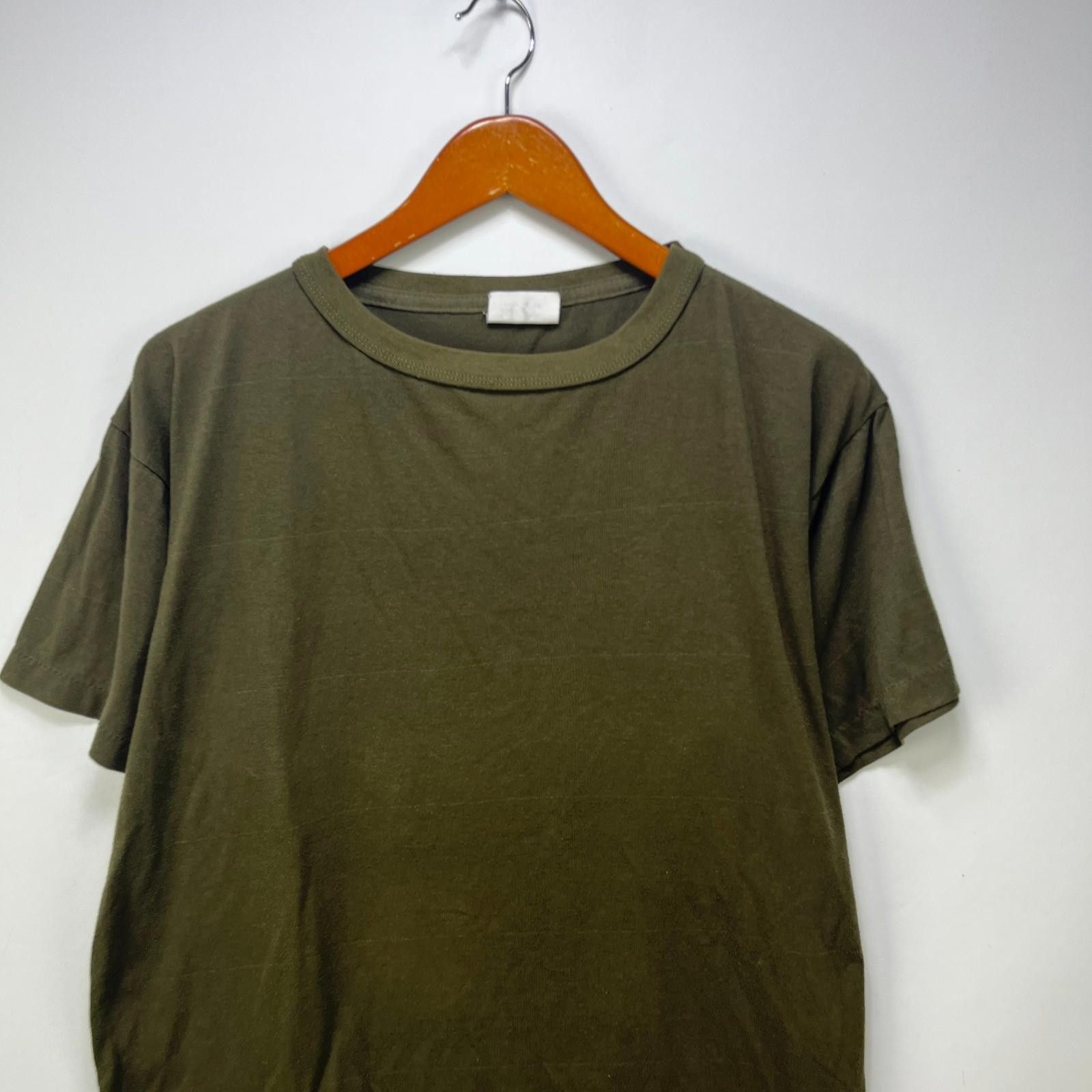 Vintage Vintage 90s Olive Blank Single Stitch Undershirt XL Size US XL / EU 56 / 4 - 2 Thumbnail