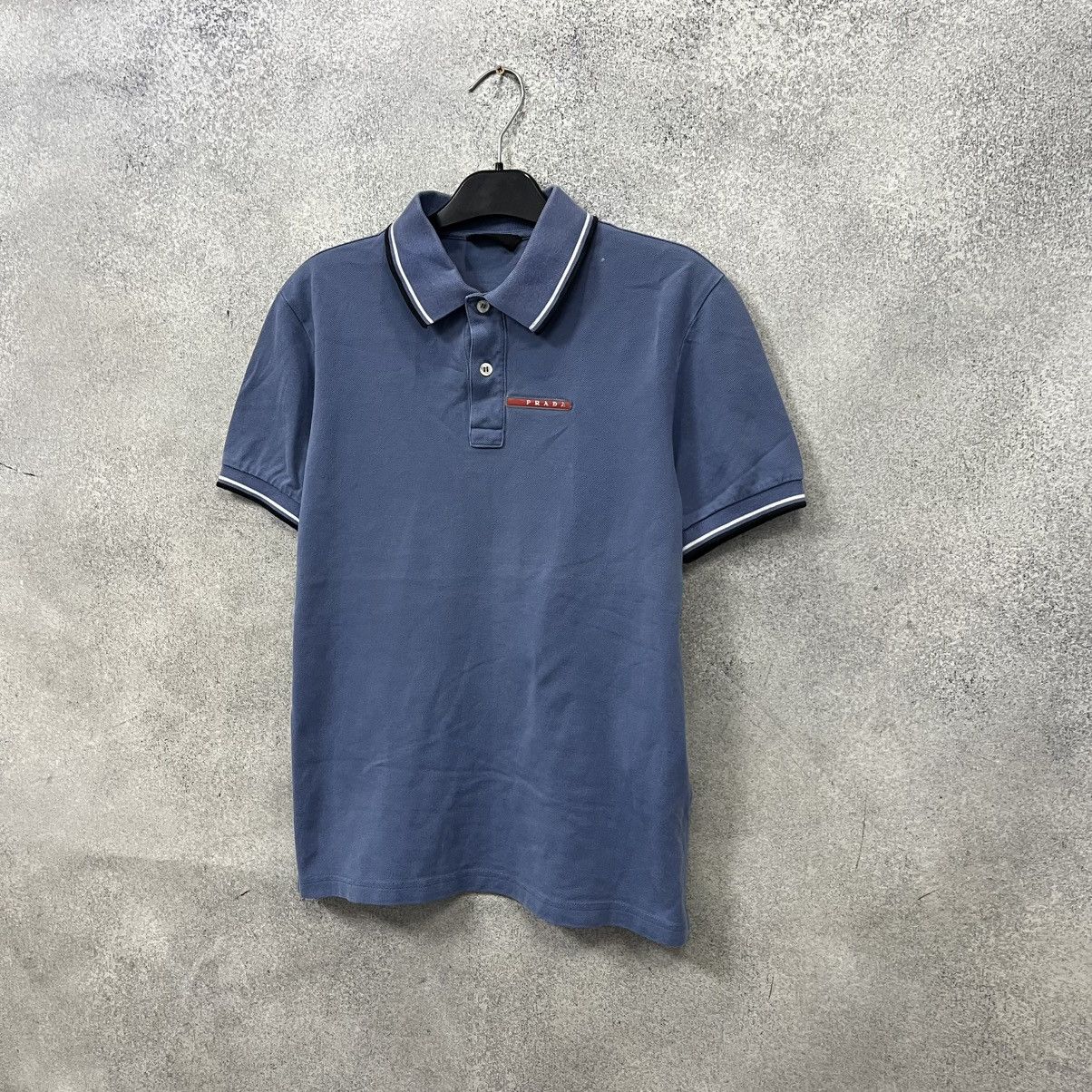 Prada Vintage Prada Polo T-Shirt Red Tab Luxury Size US S / EU 44-46 / 1 - 6 Thumbnail