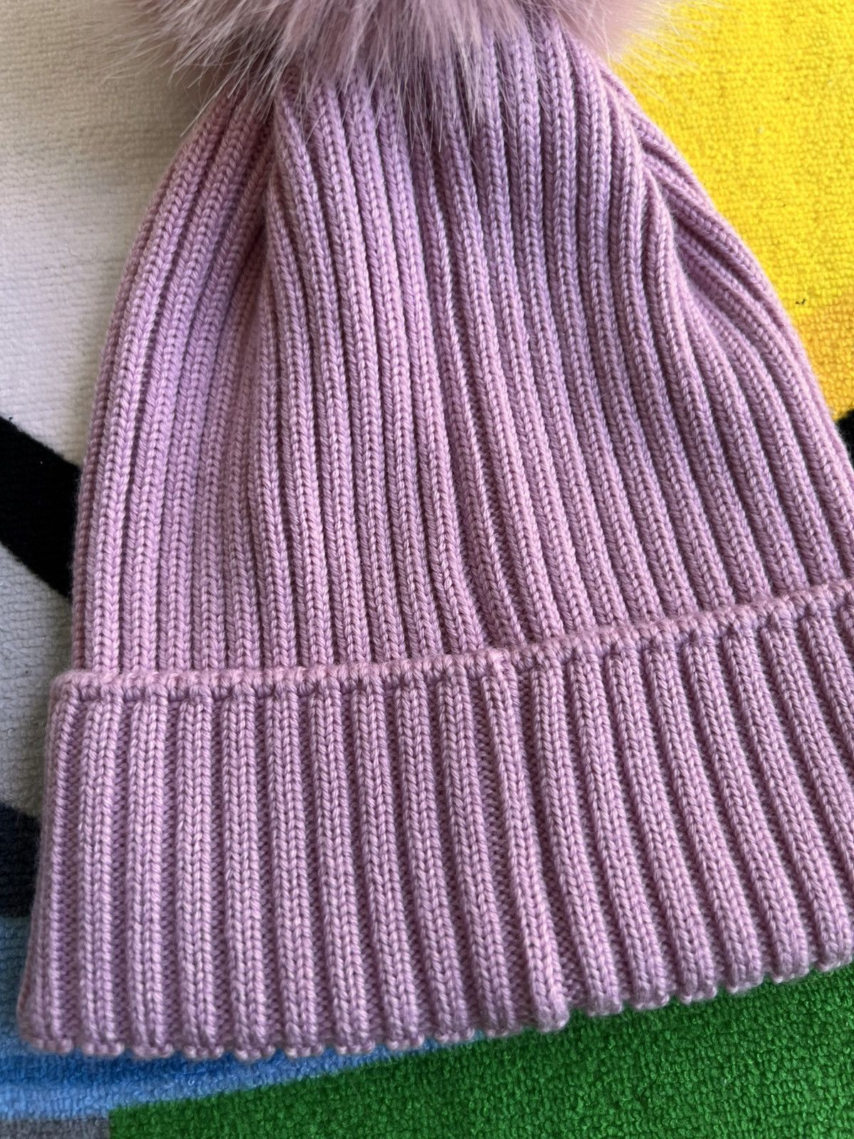 Moncler Moncler Berretto Tricot Pom Pom Beanie pink logo hat cap cuf Size ONE SIZE - 17 Thumbnail