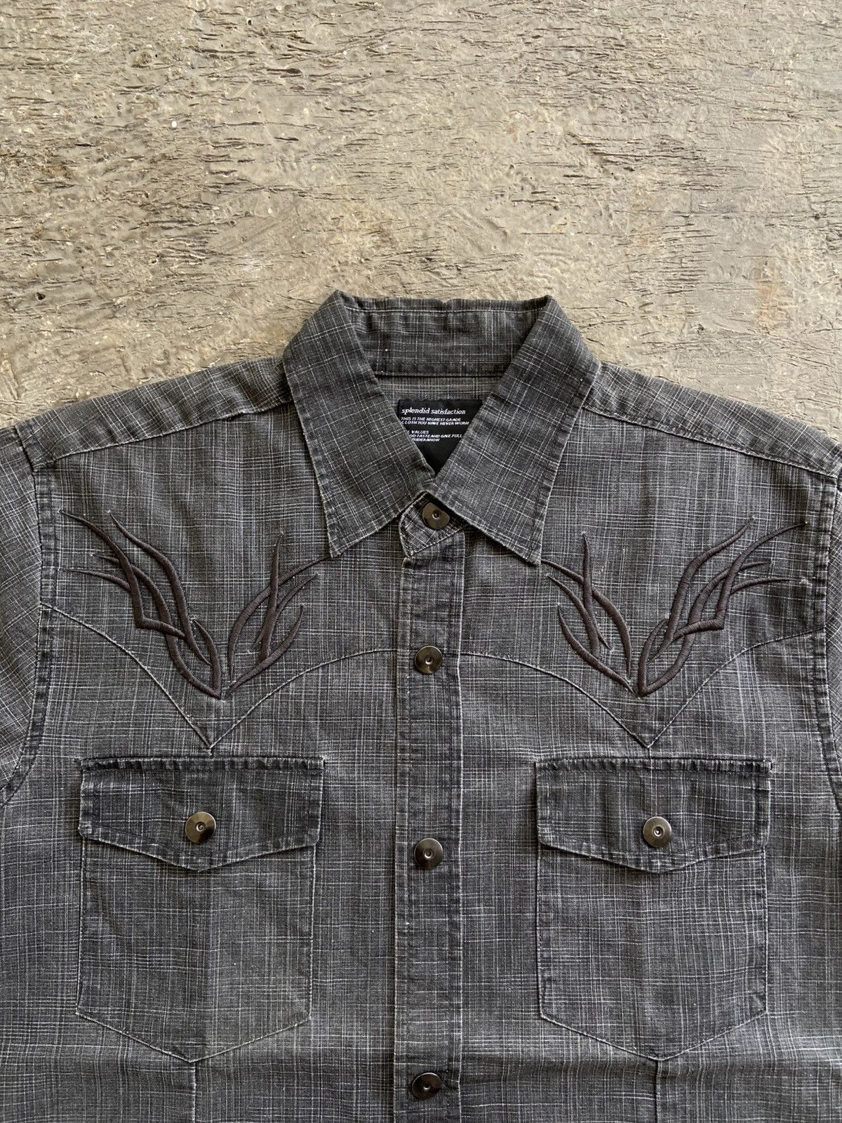 20471120 2000s Splendid Satisfaction - Vkei Style Snap Button Shirt Size US M / EU 48-50 / 2 - 3 Thumbnail