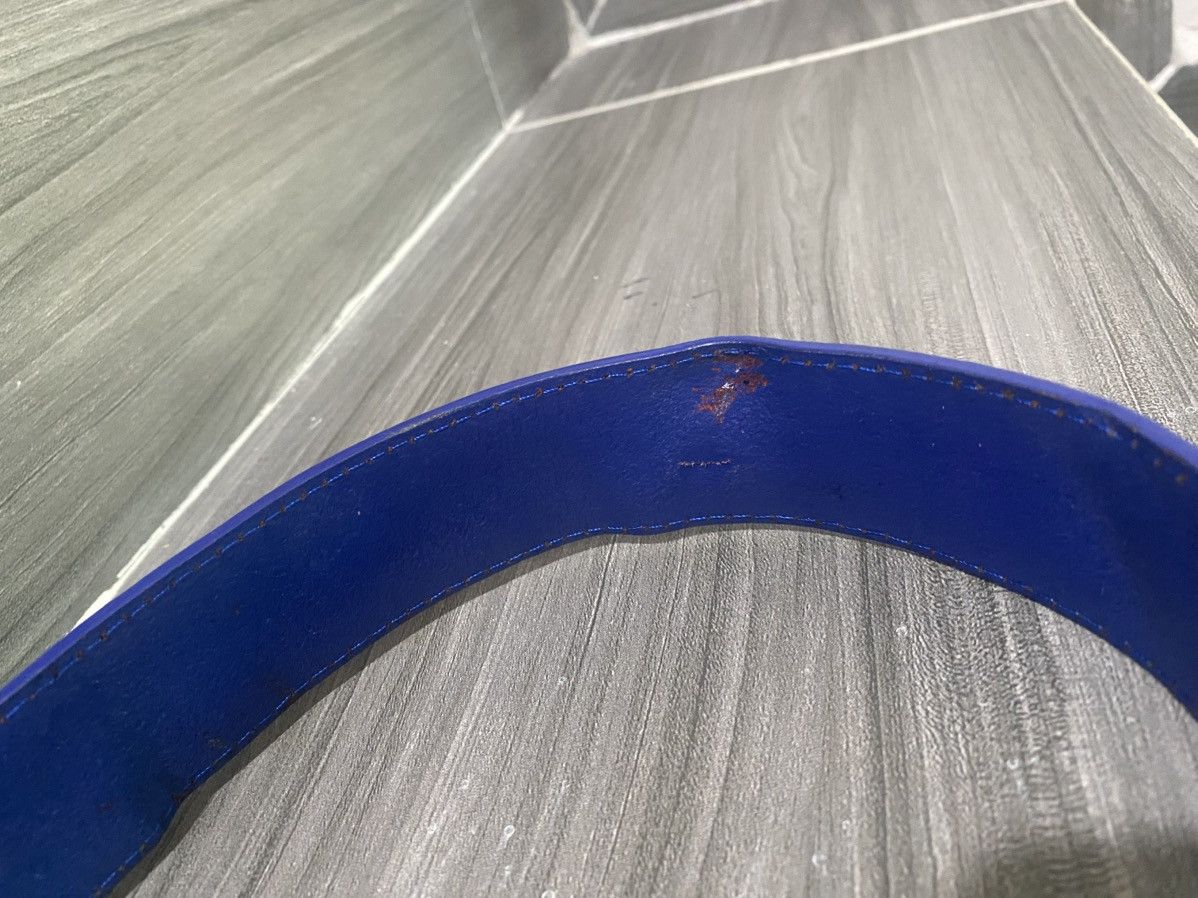 Oakley Oakley Elipse Y2K Leather Blue Belt Size 36 - 6 Thumbnail