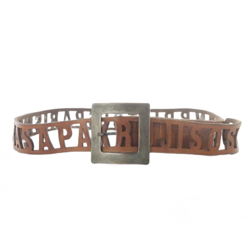 Maison Margiela Martin Margiela 14 Cut Leather Belt Brown One Size Size ONE SIZE - 3 Thumbnail