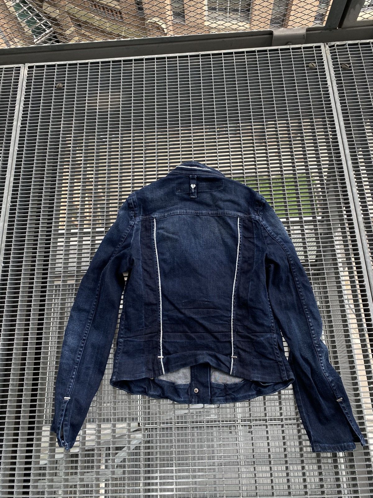Designer High Everyday Couture Denim Jacket Size S / US 4 / IT 40 - 10 Thumbnail