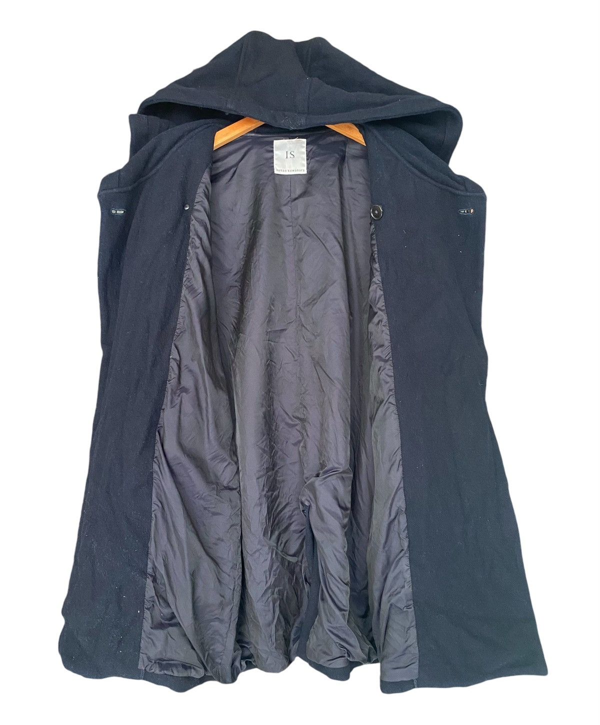 Issey Miyake Rare🔥SUNAO KUWAHARA Fur Trim Wool Hoodie Jacket (M) Size US M / EU 48-50 / 2 - 16 Thumbnail