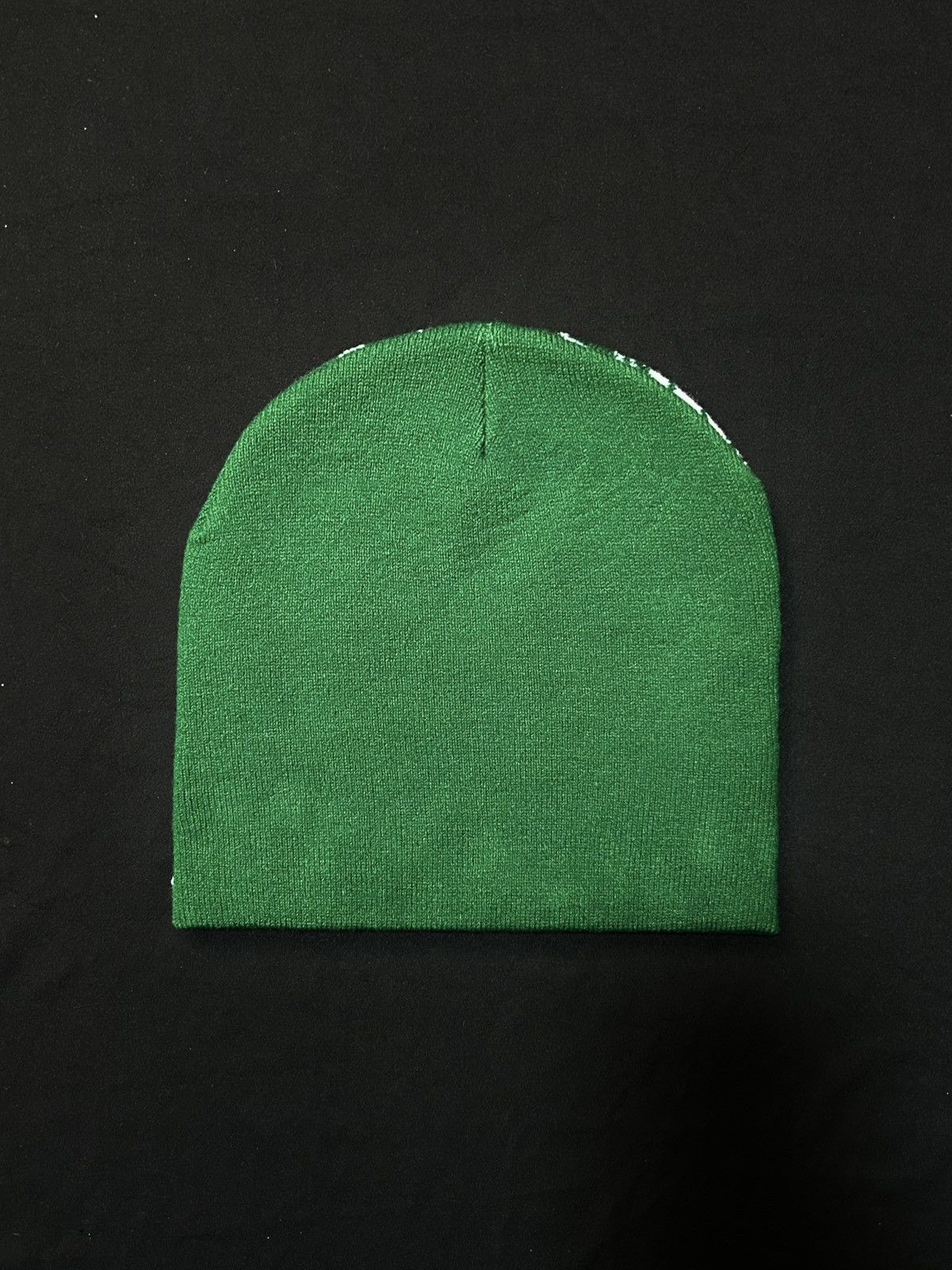 Japanese Brand Rare Planet Heaven Graphic No Cuff Knit Green Beanie OS Size ONE SIZE - 6 Thumbnail