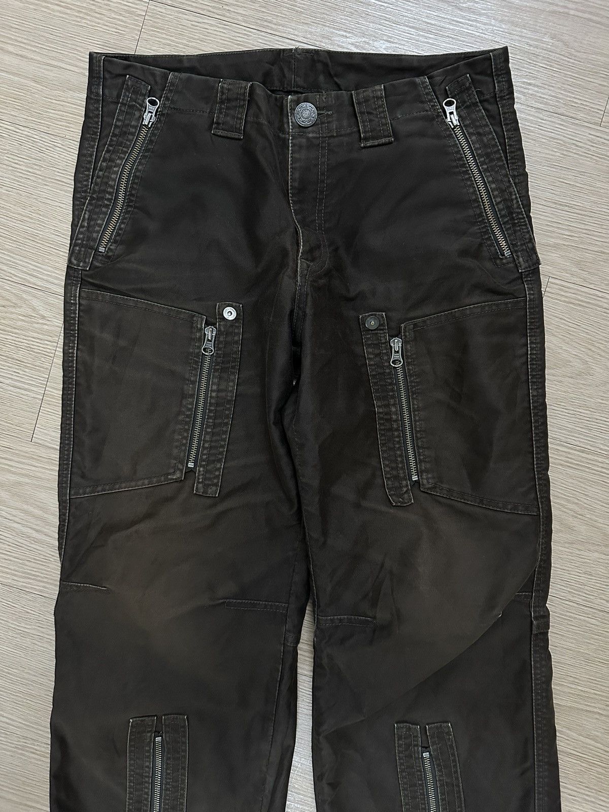 If Six Was Nine × Japanese Brand × Seditionaries Custom Culture Bondage Cargo Tactical Multi Flared Pants Size US 32 / EU 48 - 4 Thumbnail