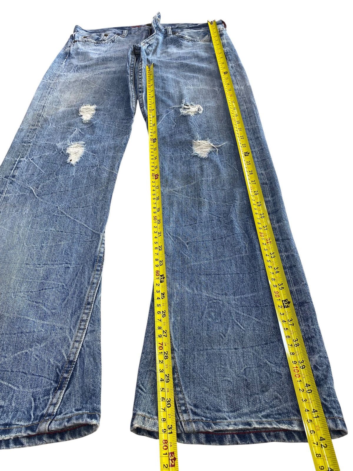 Japanese Brand Japanese Brand Thunder Wash Whiskers Style Flare Jeans Size US 34 / EU 50 - 7 Thumbnail