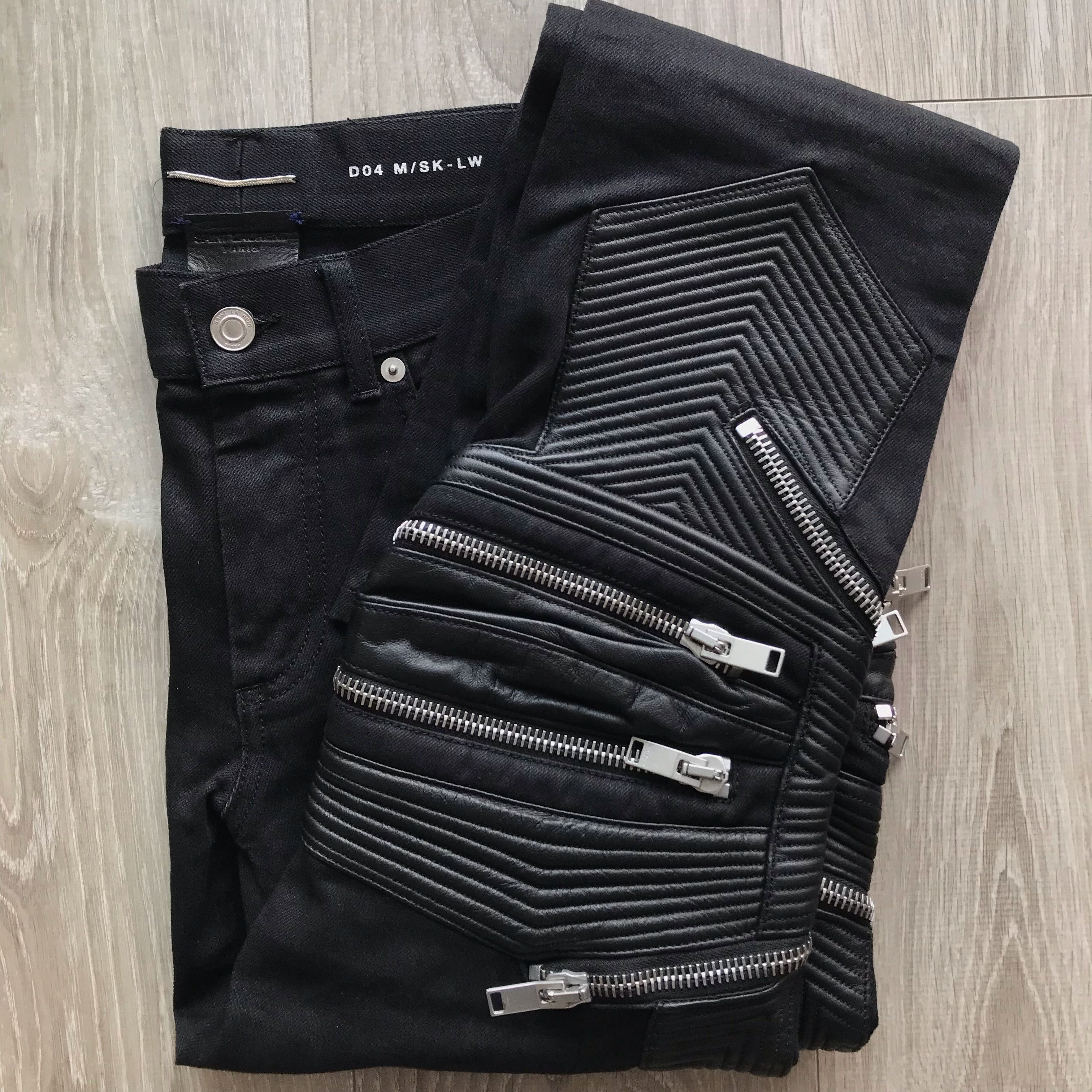 SLP 2014 D04 バイカーデニム　33 Saint Laurent Paris SLP D04 Zipped Biker Jeans | Grailed