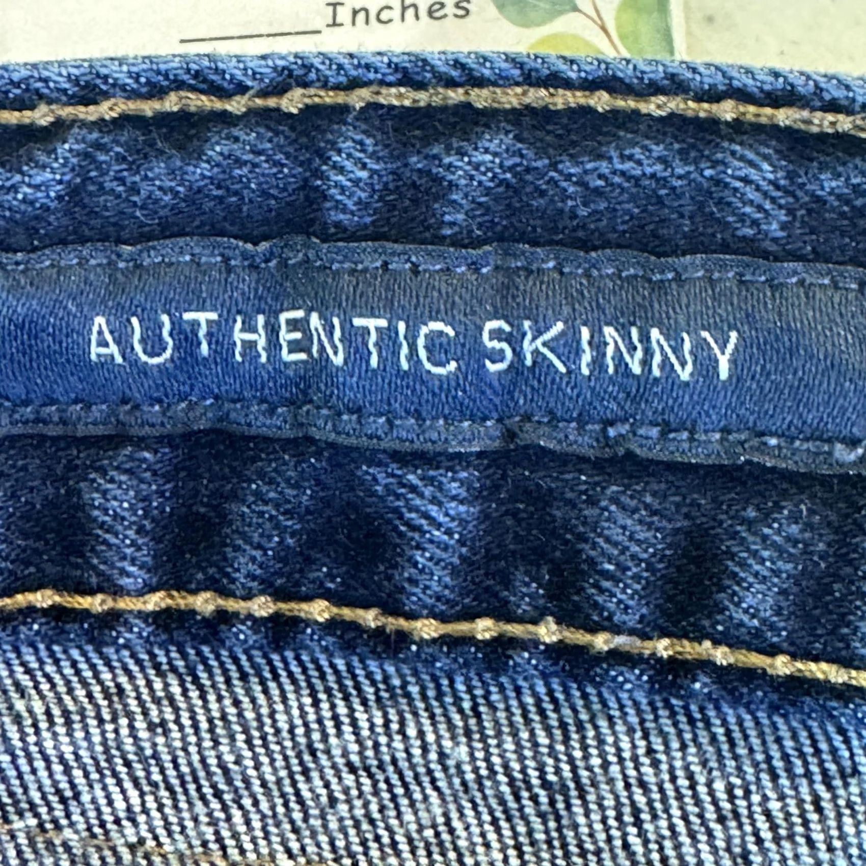 Lucky Brand Lucky Brand Jeans Womens 20 Blue Authentic Skinny Stretch Denim Whiskered Plus Jeans Size 42" / US 20 - 4 Thumbnail