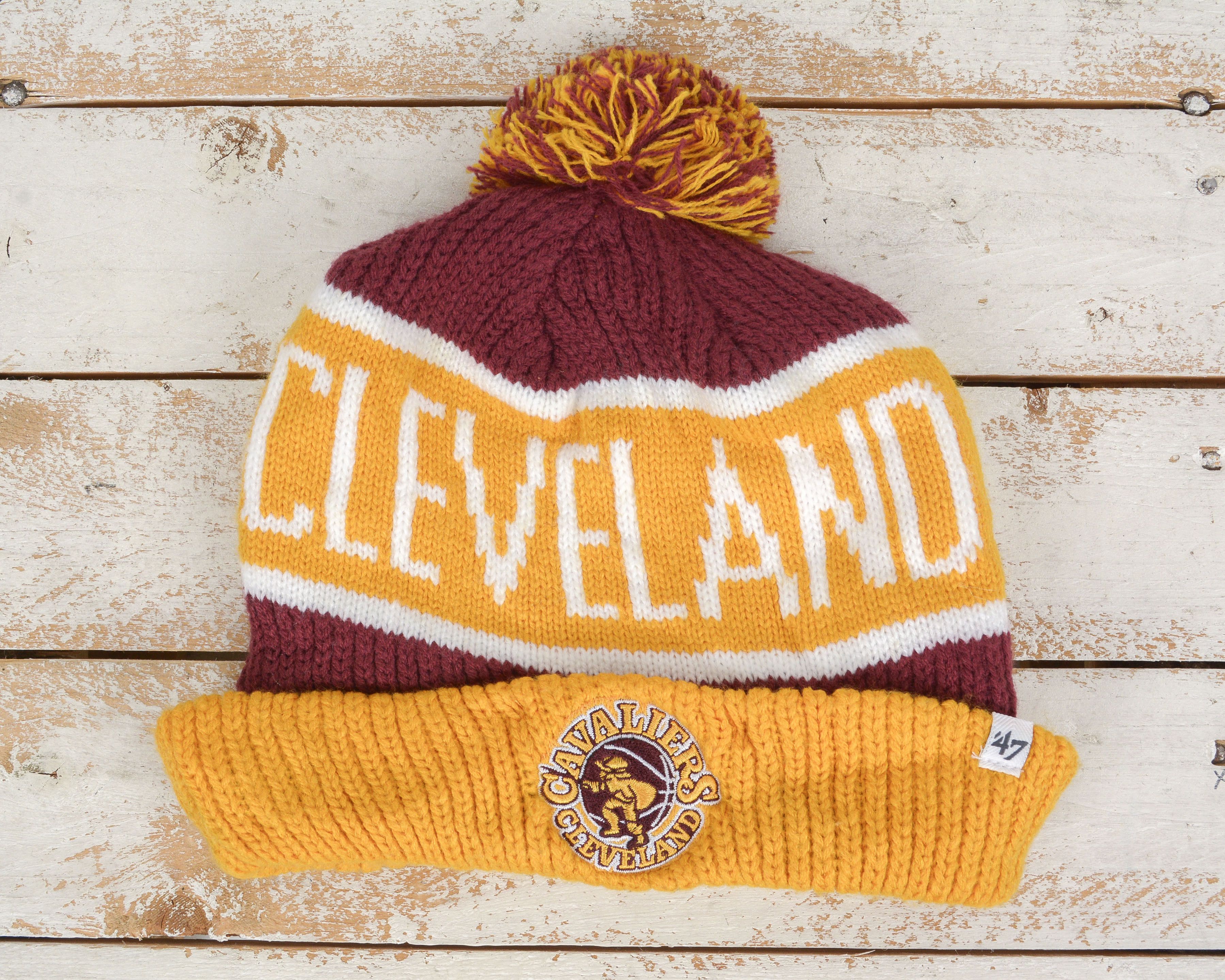 47 Brand Cleveland CAVALIERS Adult Winter Bobble Beanie NBA, Hat Cap Size ONE SIZE - 1 Thumbnail
