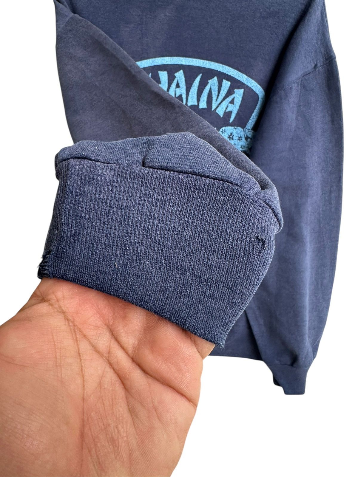 Jerzees Vintage 90s Lahaina Maui Hawaii Surf Sun Faded Sweatshirt Size US M / EU 48-50 / 2 - 6 Thumbnail