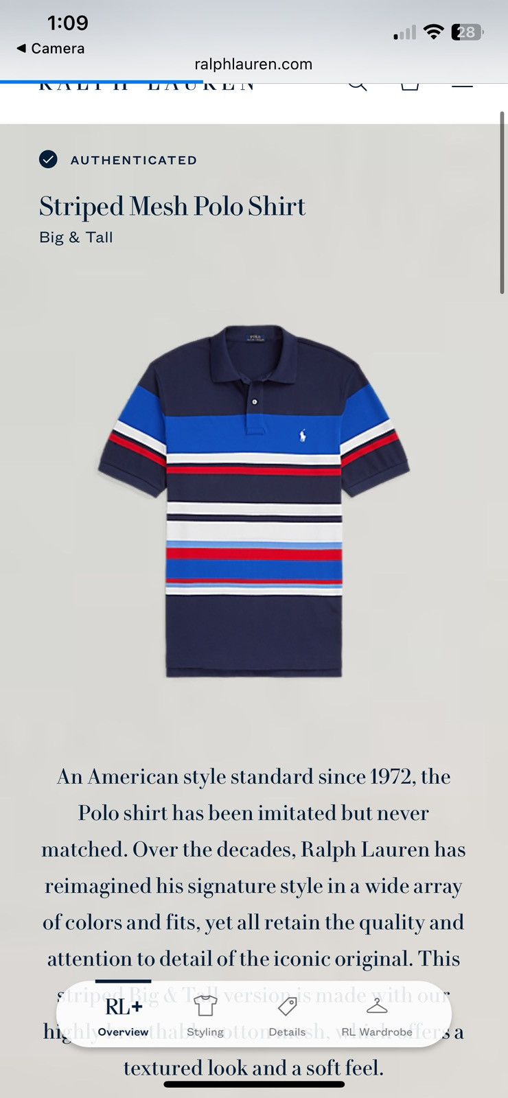 Polo Ralph Lauren Polo Ralph Lauren Polo Shirt Mens 2XB Multi Color Block Rare Size US XXL / EU 58 / 5 - 4 Thumbnail