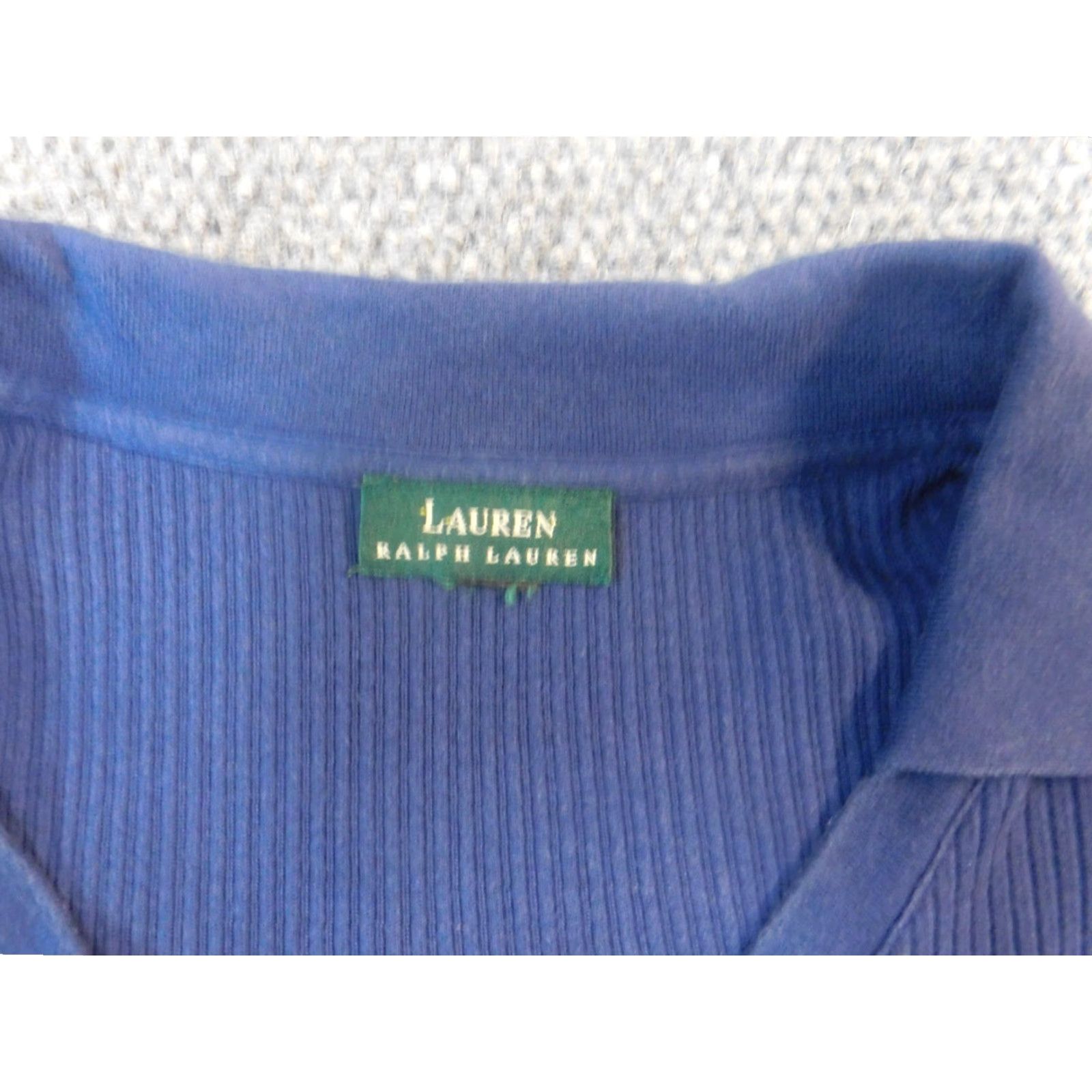 Ralph Lauren Lauren Ralph Lauren Womens Sweater XL blue Pullover Collared Knit Ruffle Nice Condition, Regular, All Seasons Women’s Medium: XL Size XL / US 12-14 / IT 48-50 - 5 Thumbnail