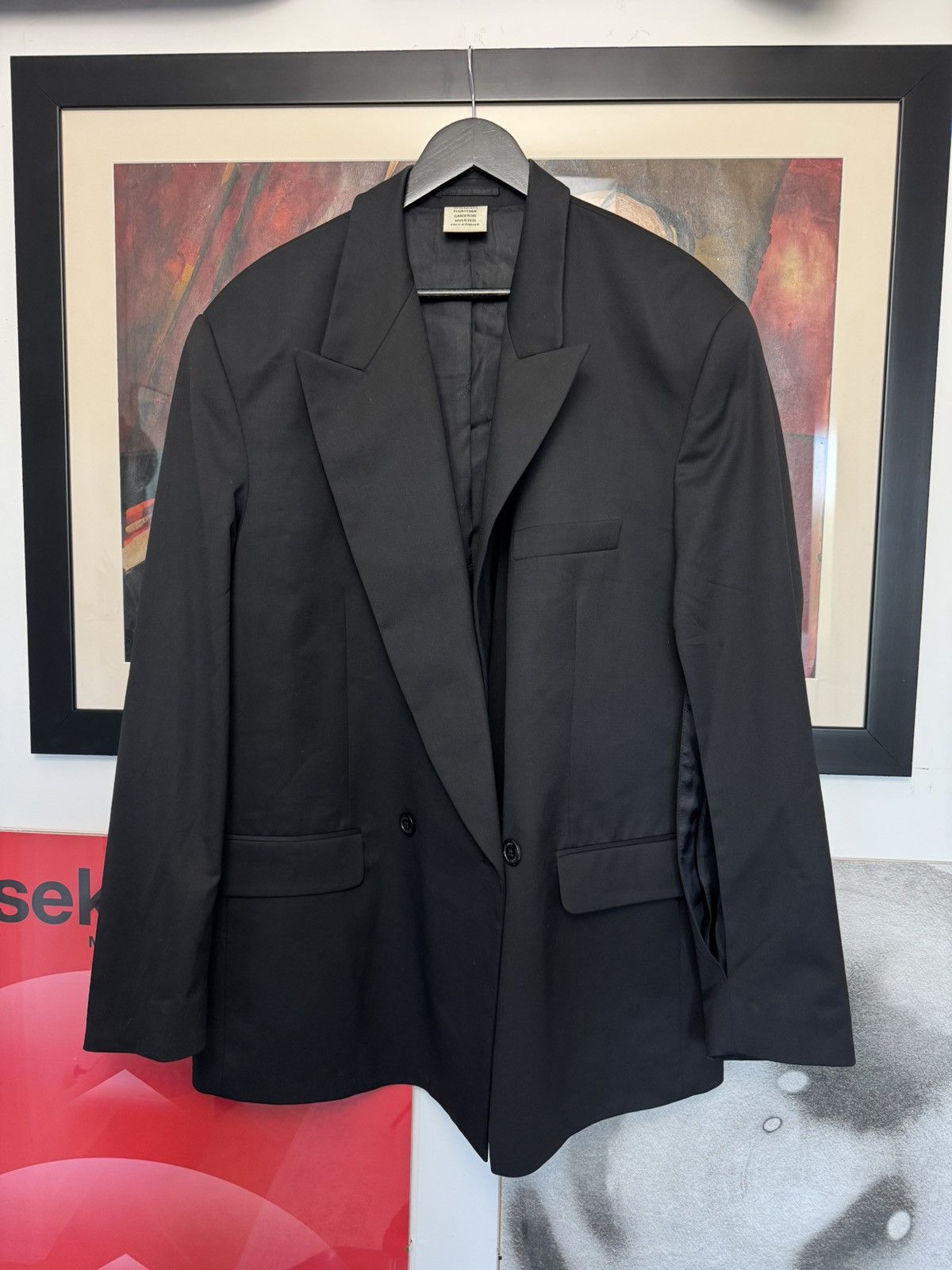 Vetements Vetements AW20 Anarchy Black Sleeve Split Blazer Jacket Rare Size US M / EU 48-50 / 2 - 2 Thumbnail