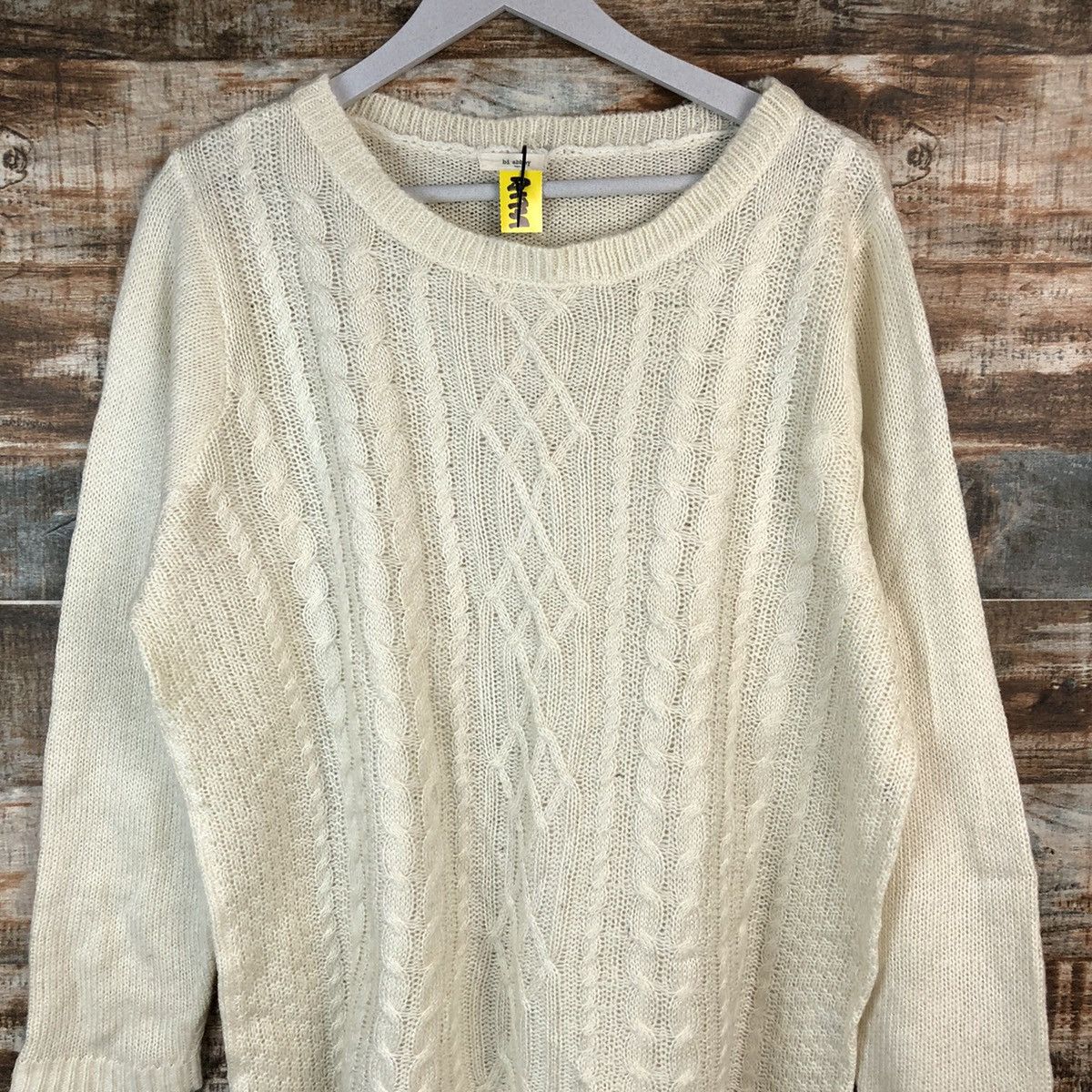 Homespun Knitwear × Japanese Brand × Vintage Bi Abbey White vintage Knitwear #A1739 Size L / US 10 / IT 46 - 5 Thumbnail