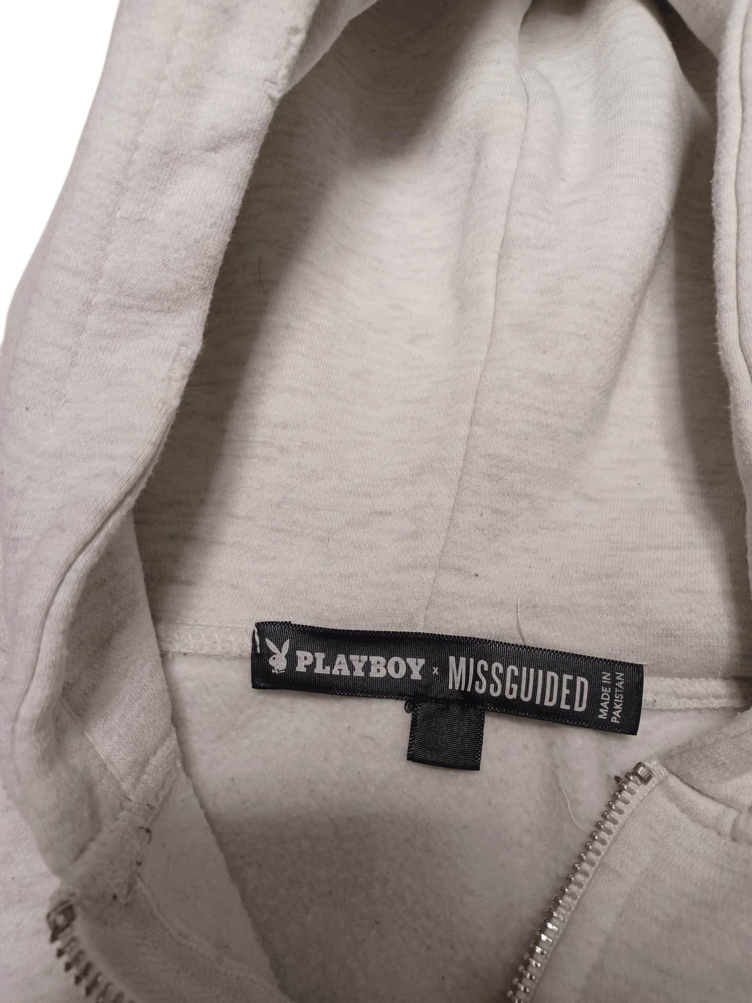 Playboy PLAYBOY X MISSGUIDED BIGLOGO BIG PRINT ZIP HOODIE Size US L / EU 52-54 / 3 - 5 Thumbnail