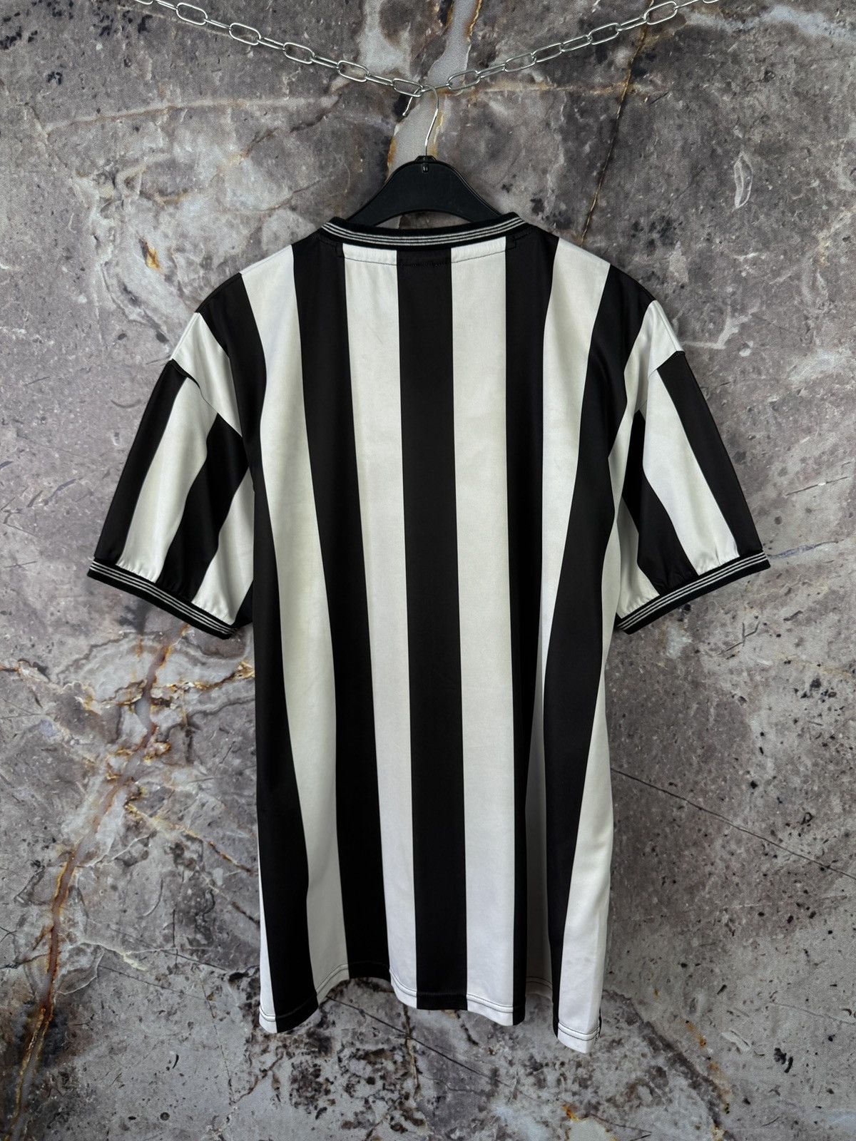 Vintage Score Draw Newcastle United Jersey 1983-1984 Retro Football Size US XL / EU 56 / 4 - 14 Thumbnail