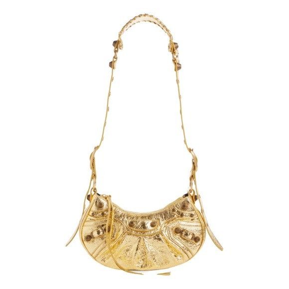 Balenciaga BALENCIAGA XS Le Cagole Metallic Gold Calfskin Shoulder Bag Size ONE SIZE - 1 Thumbnail