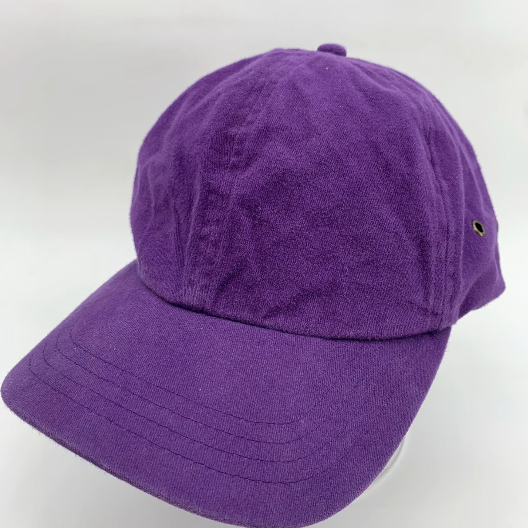 Vintage Dog Daze Hat Cap Adjustable One Size Purple Twill Baseball Mens Solid Cotton Cap Size ONE SIZE - 2 Thumbnail
