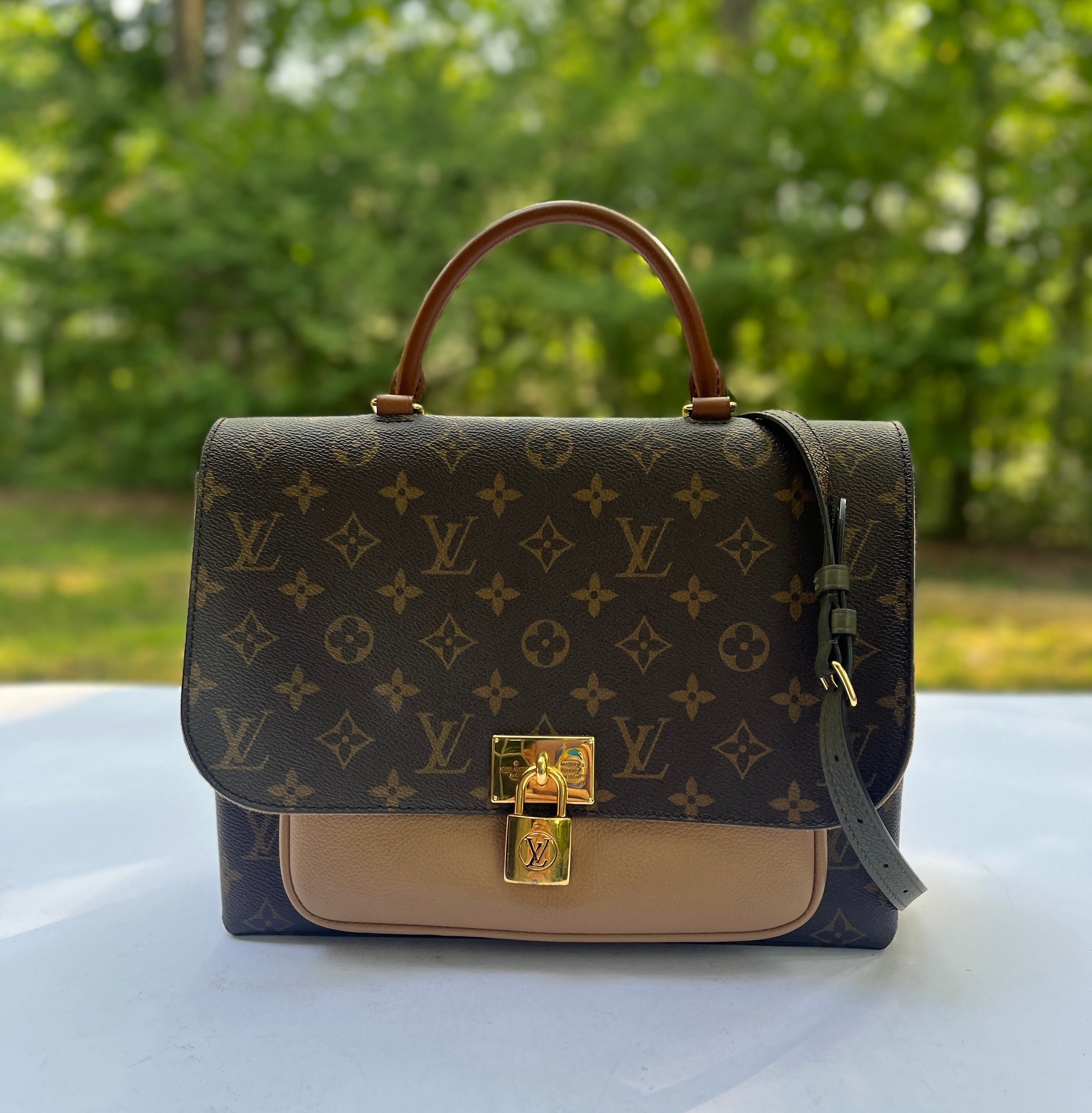 Louis Vuitton - Authenticated Marignan Handbag - Leather Brown Plain for Women, Good Condition