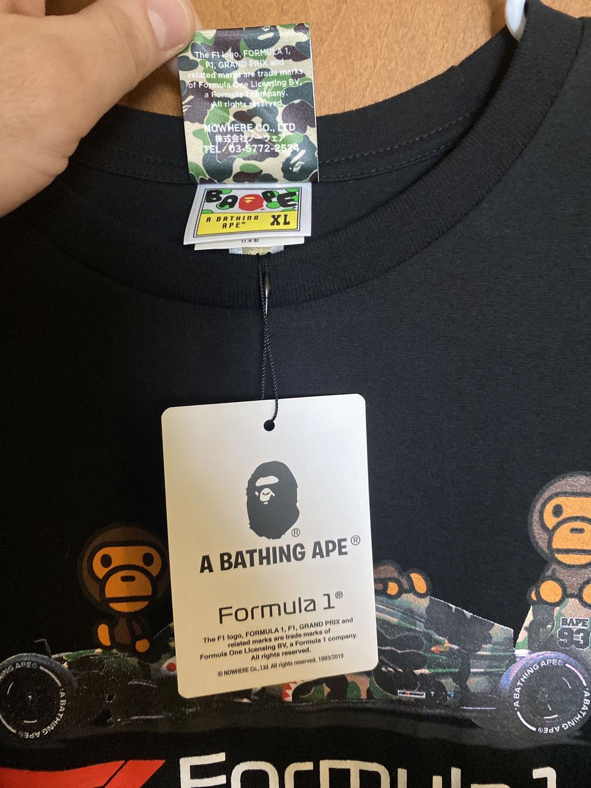 Bape BAPE x FORMULA 1 FW19 Tee! NEW W TAGS! Size US XL / EU 56 / 4 - 4 Thumbnail