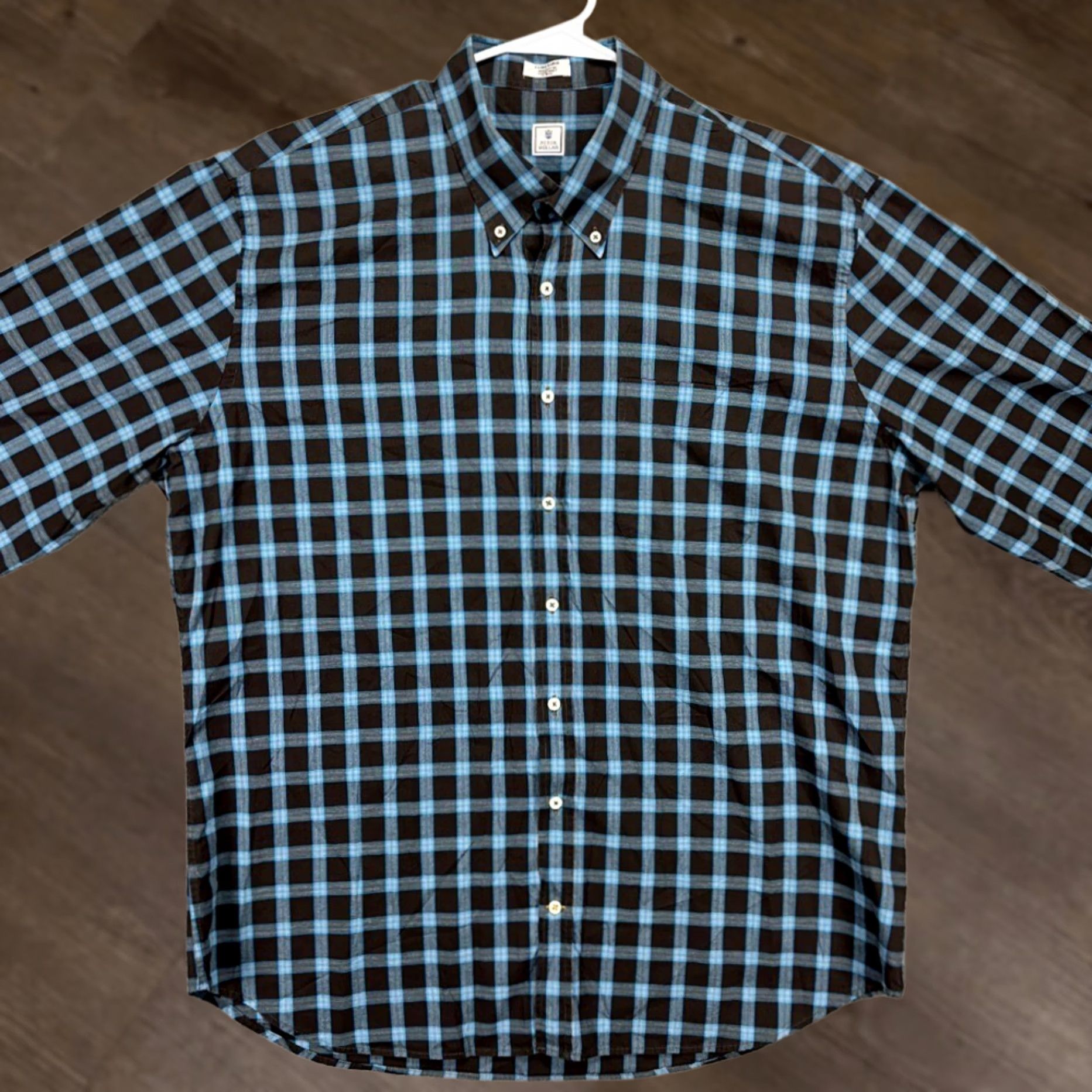 Peter Millar Peter Millar Baltusrol Button-Down Shirt Adult XL Blue Plaid Mens Size US XL / EU 56 / 4 - 1 Thumbnail