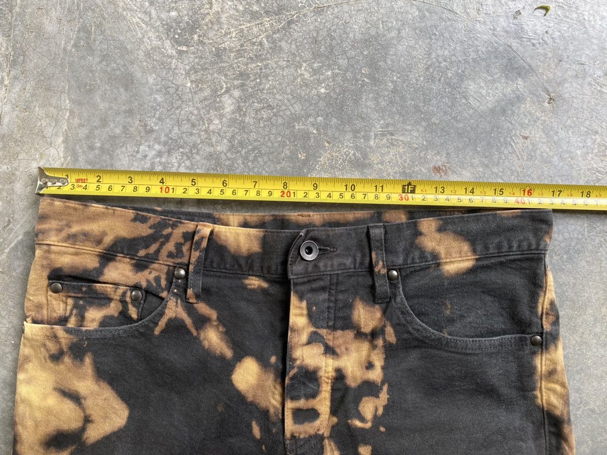 Japanese Brand × KMRii × Shellac SHELLAC Japan Bleach Wash black flare pants Size US 33 - 17 Thumbnail