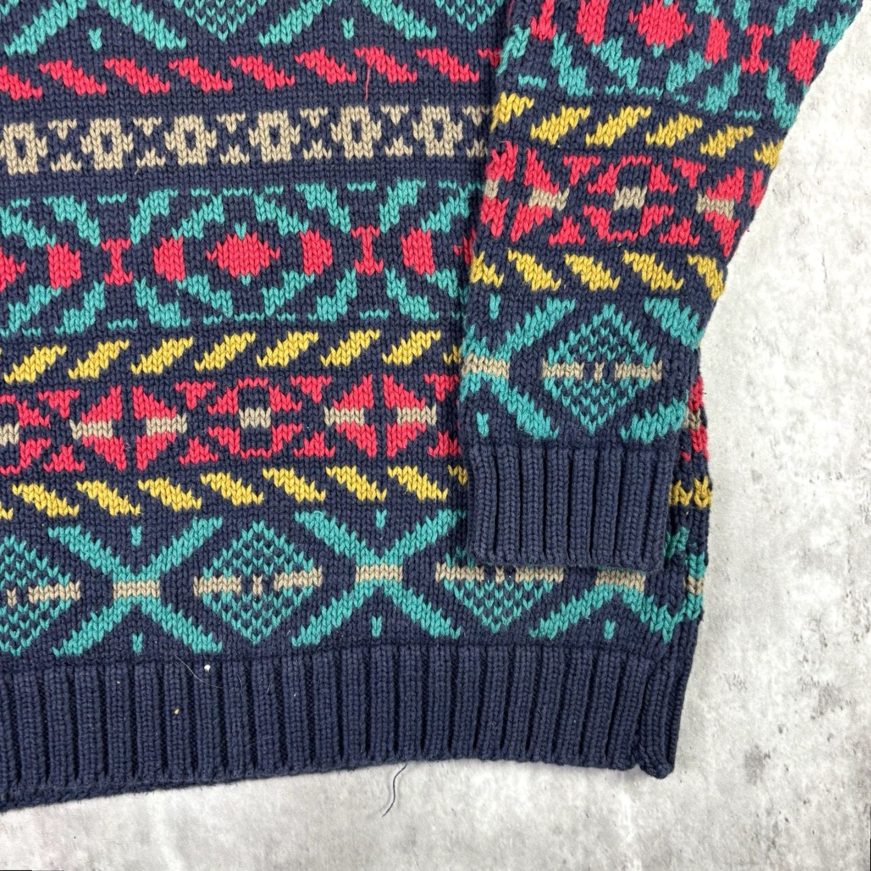 Vintage VINTAGE Current Edition Striped Cotton Pullover Knit Sweater Adult Large Men Crew Neck Size US L / EU 52-54 / 3 - 5 Thumbnail