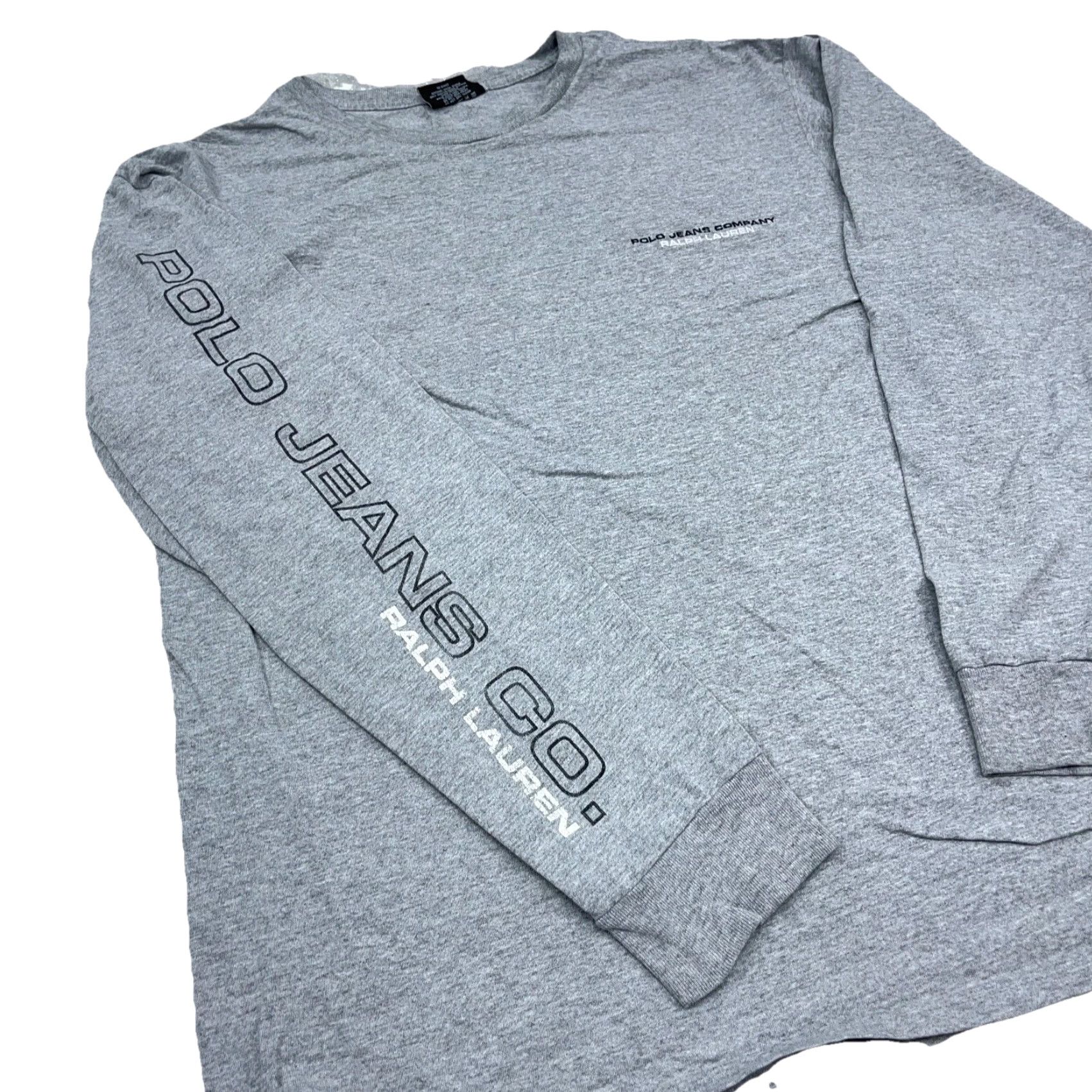 Ralph Lauren VINTAGE Ralph Lauren Shirt Men XL Gray Long Sleeve Tee Polo Jeans Spell Out Y2K Baggy Size US XL / EU 56 / 4 - 4 Thumbnail