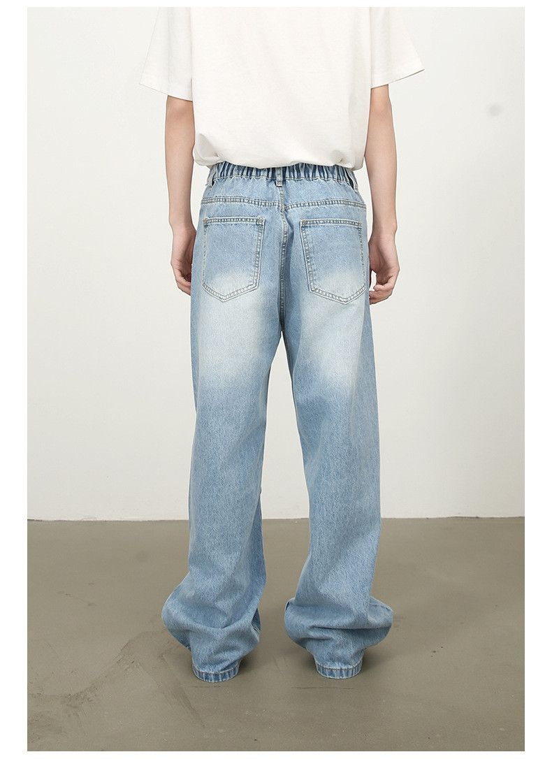 Japanese Brand × Vintage American all-match retro distressed elastic waist jeans Size US 32 / EU 48 - 5 Thumbnail