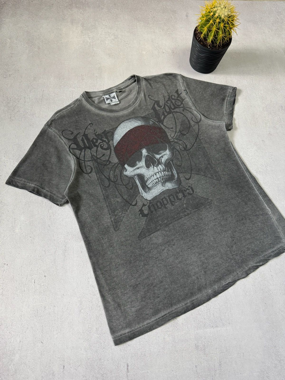 Vintage × West Coast Choppers Vintage 90s West Coast Choppers T Shirt Tee Skull Rare Y2K Size US M / EU 48-50 / 2 - 2 Thumbnail